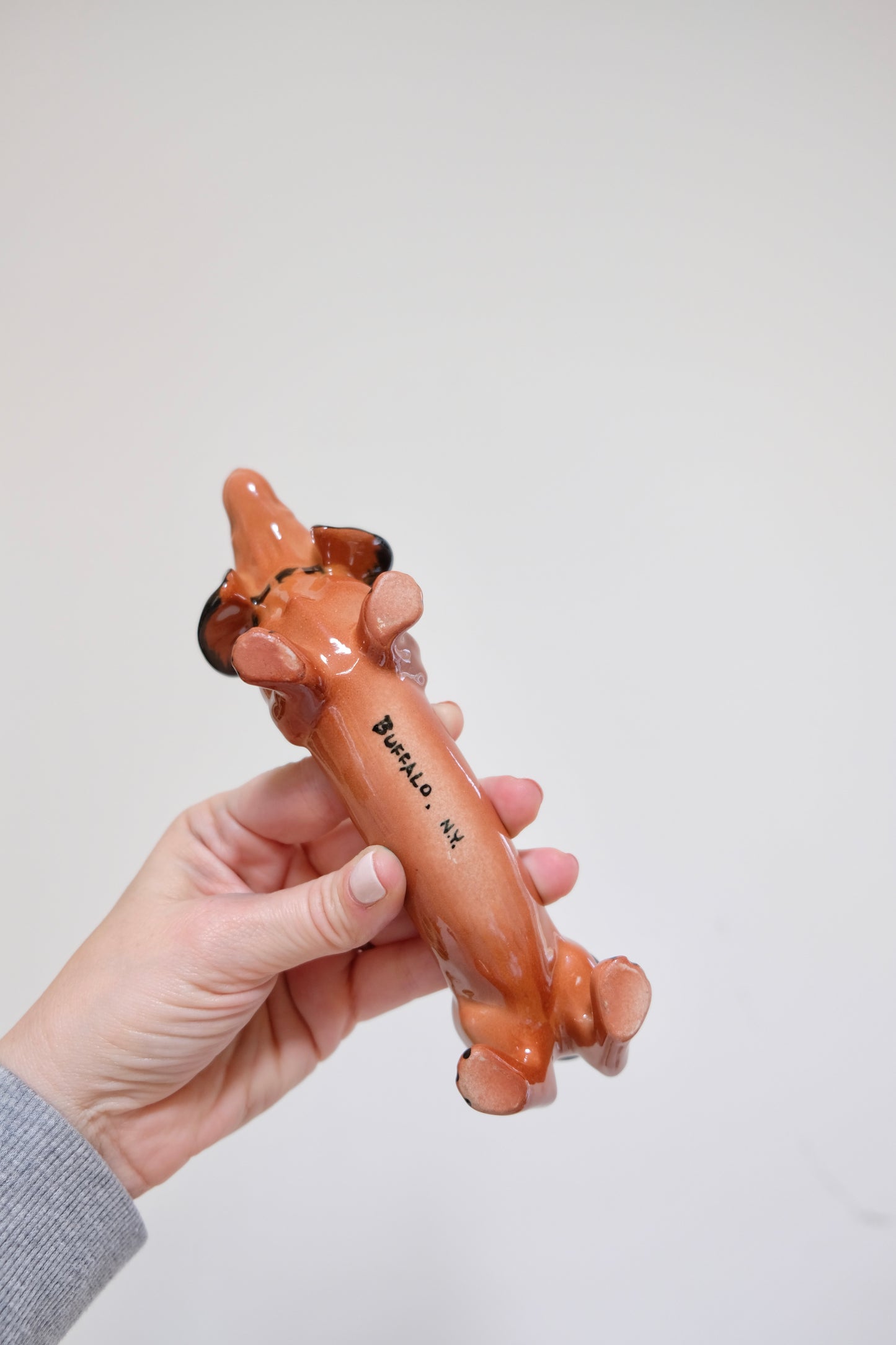 Pair of Ceramic Painted Dachshunds