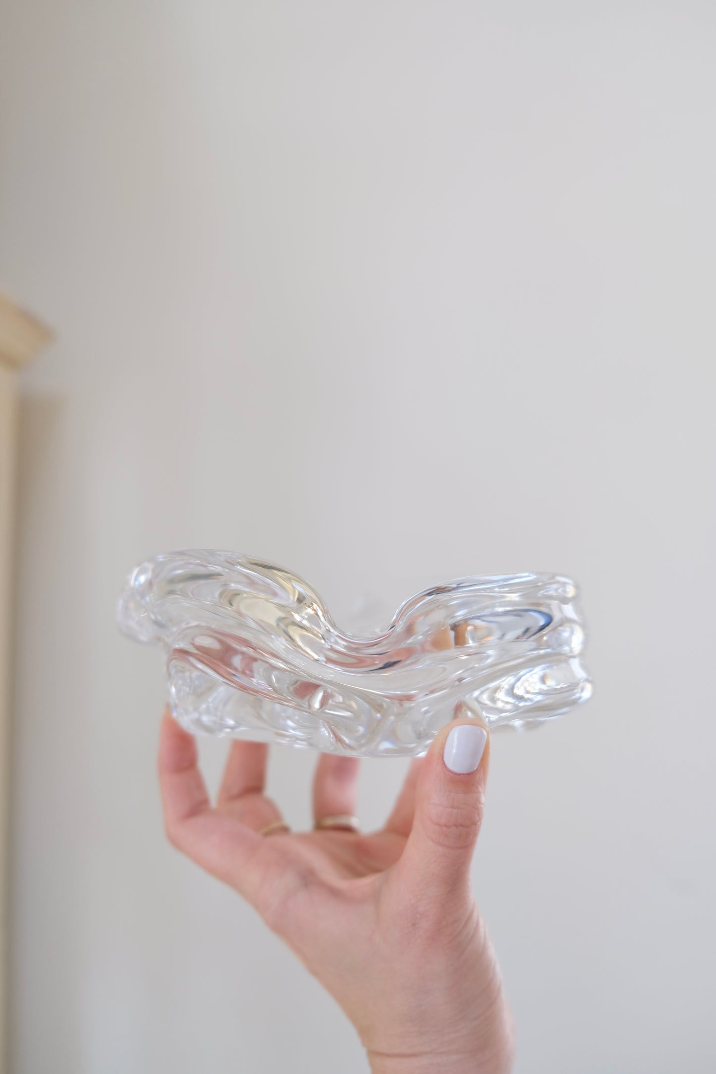 Wavy Spode Glass Ashtray