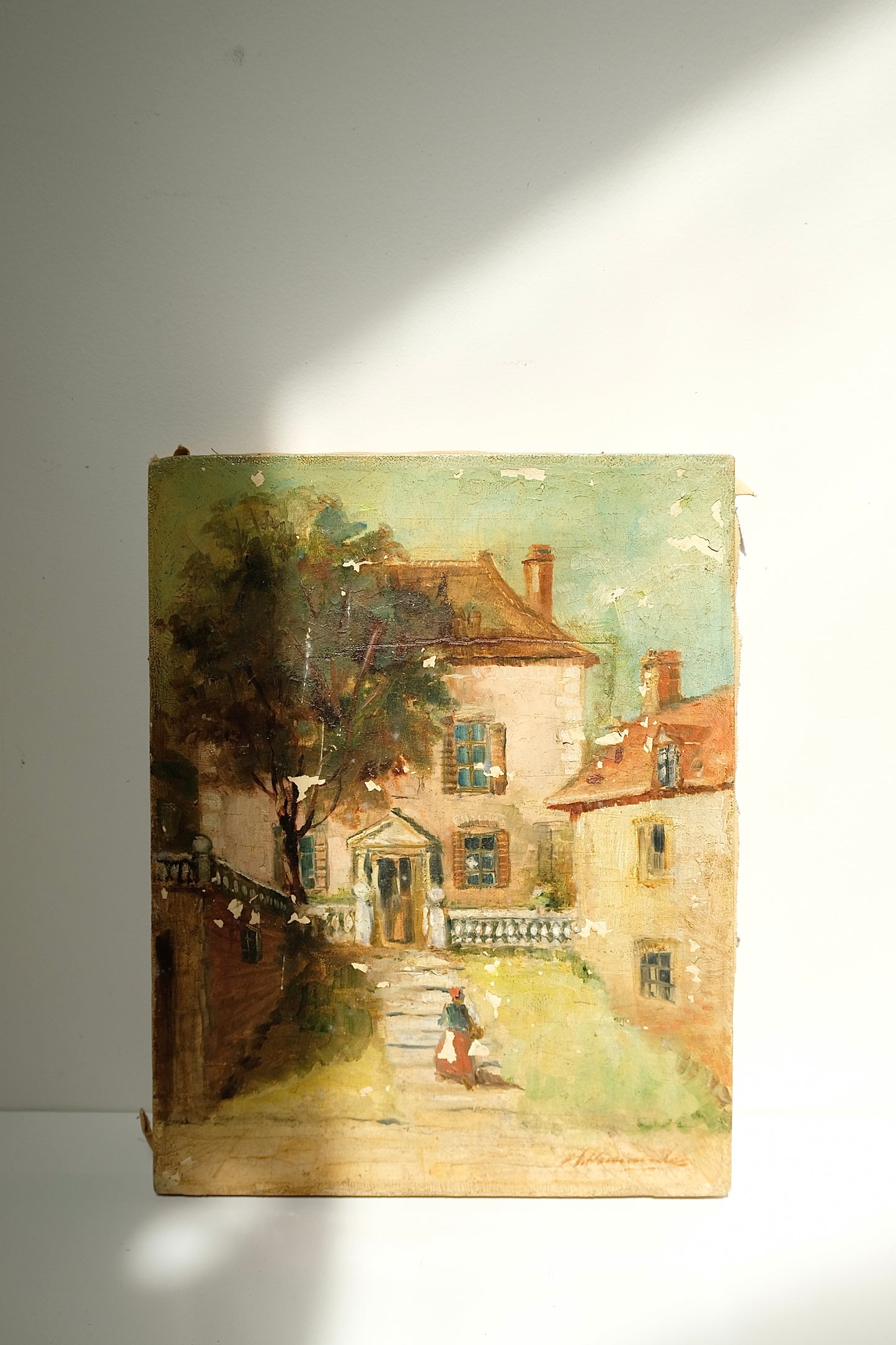 Signed Vintage Oil Painting – “La Casa” – 11” x 14”