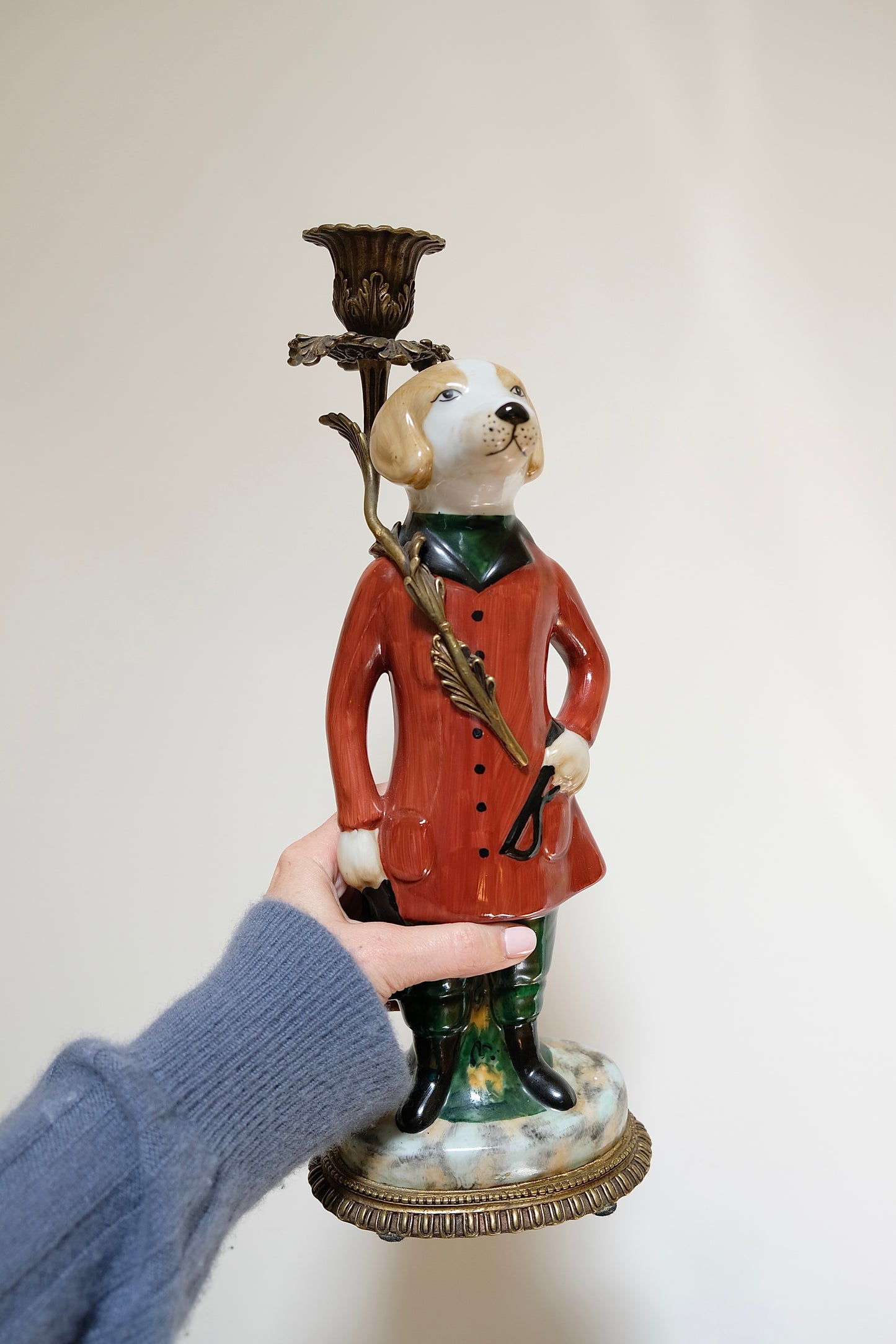 Vintage Ceramic Painted English Dogs