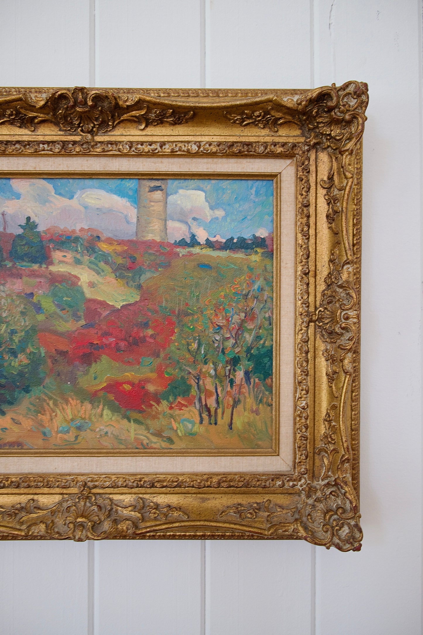 Impressionist Vintage Landscape Painting – 23” x 18.5” (2 of 2)