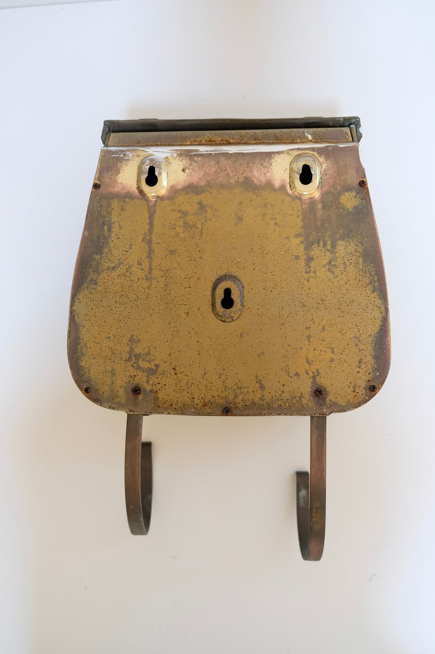 Vintage Solid Brass Saddle Bag Mailbox – 15” x 10” x 4.5”