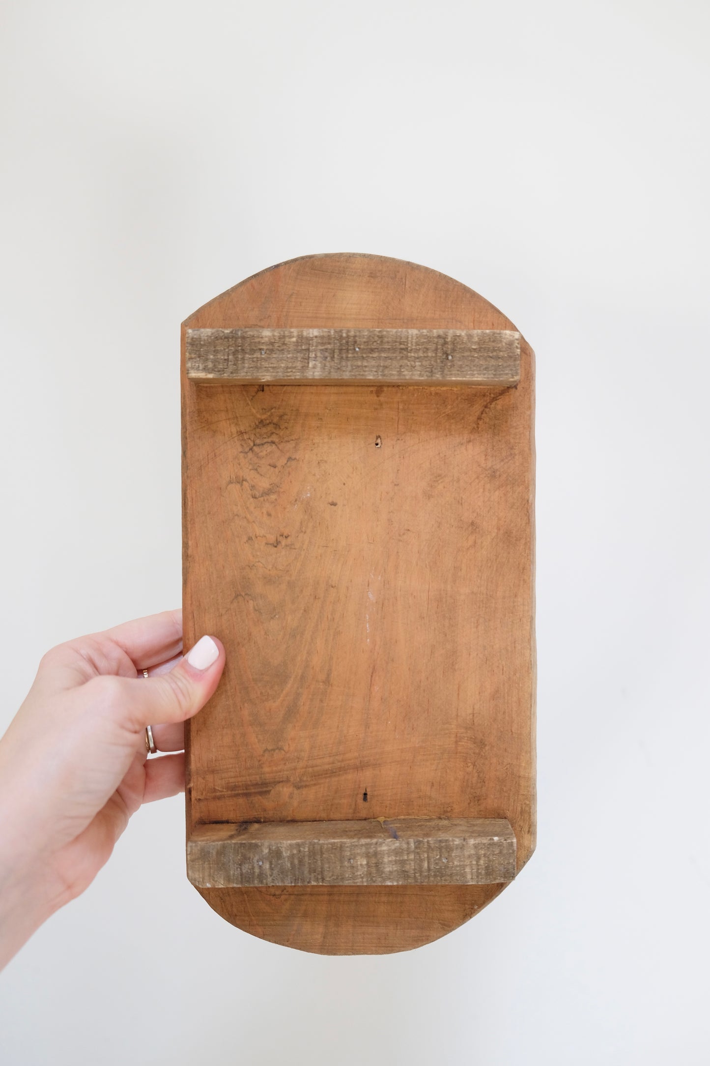 Pair Rustic Handmade Wooden Risers