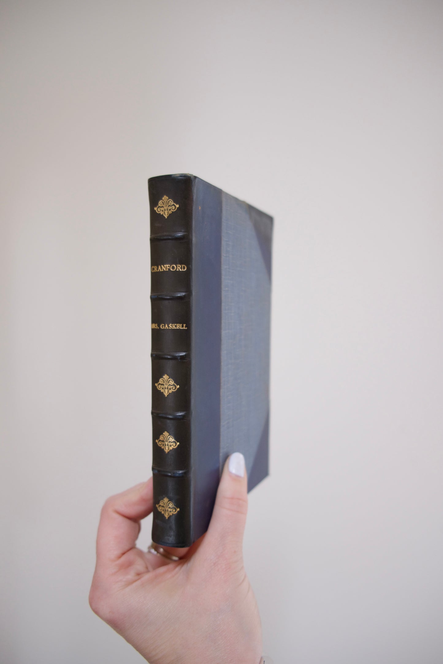 Set of Dark Blue Antique Books