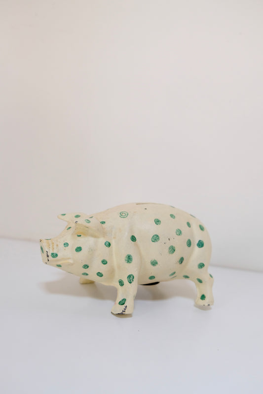 Vintage Iron Piggy Bank