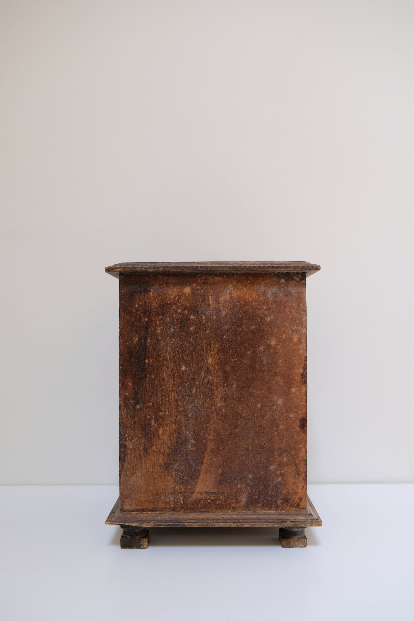 Vintage Hand-Carved Apothecary Footed Dresser