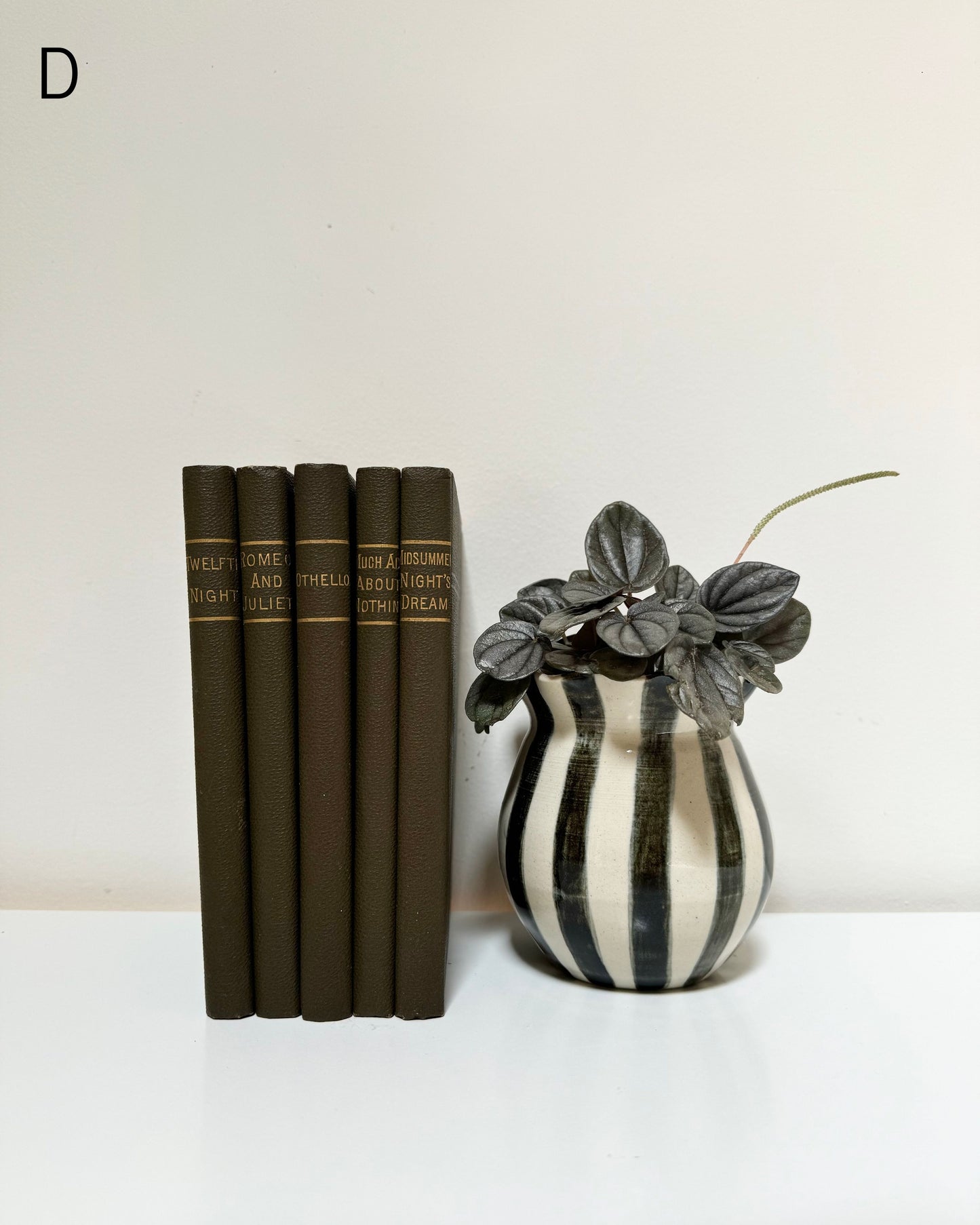 Miniature Antique Green Shakespeare Books