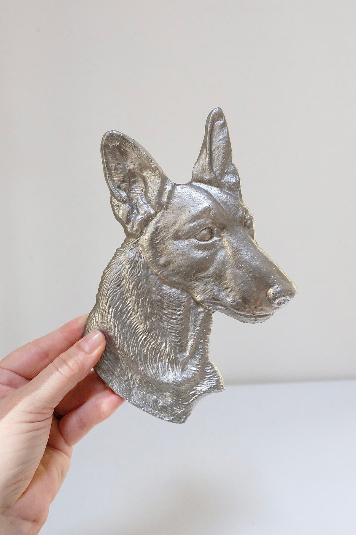 Vintage Aluminum German Shepherd Plaque