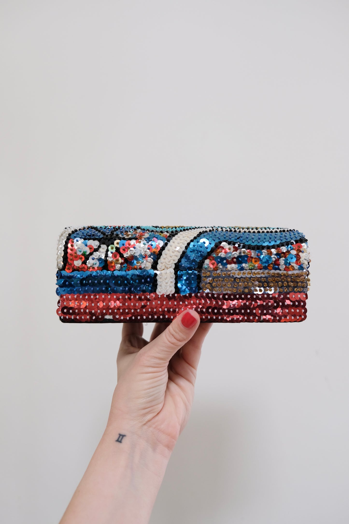 Vintage "Grand Bois" Sequined Wooden Box