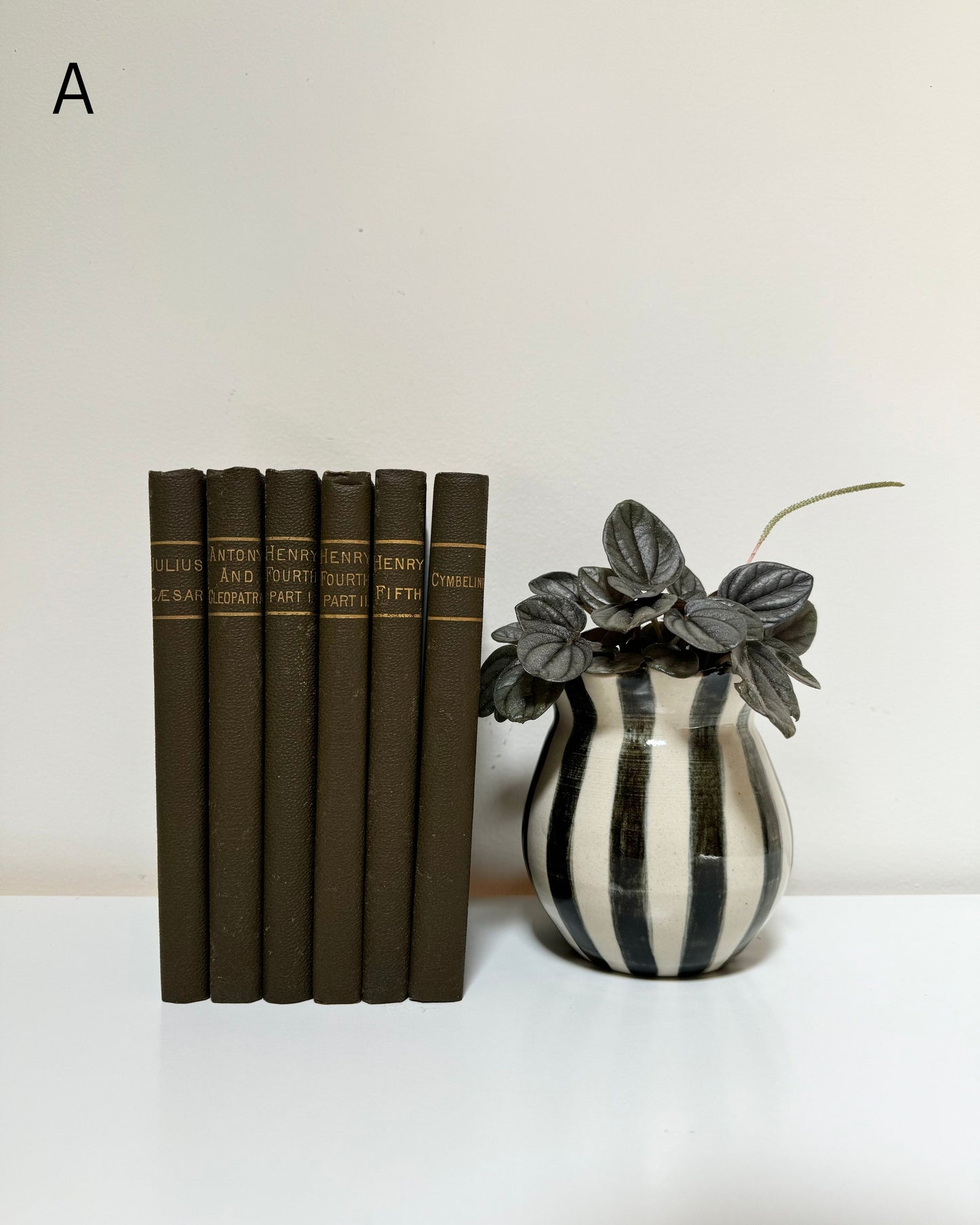 Miniature Antique Green Shakespeare Books