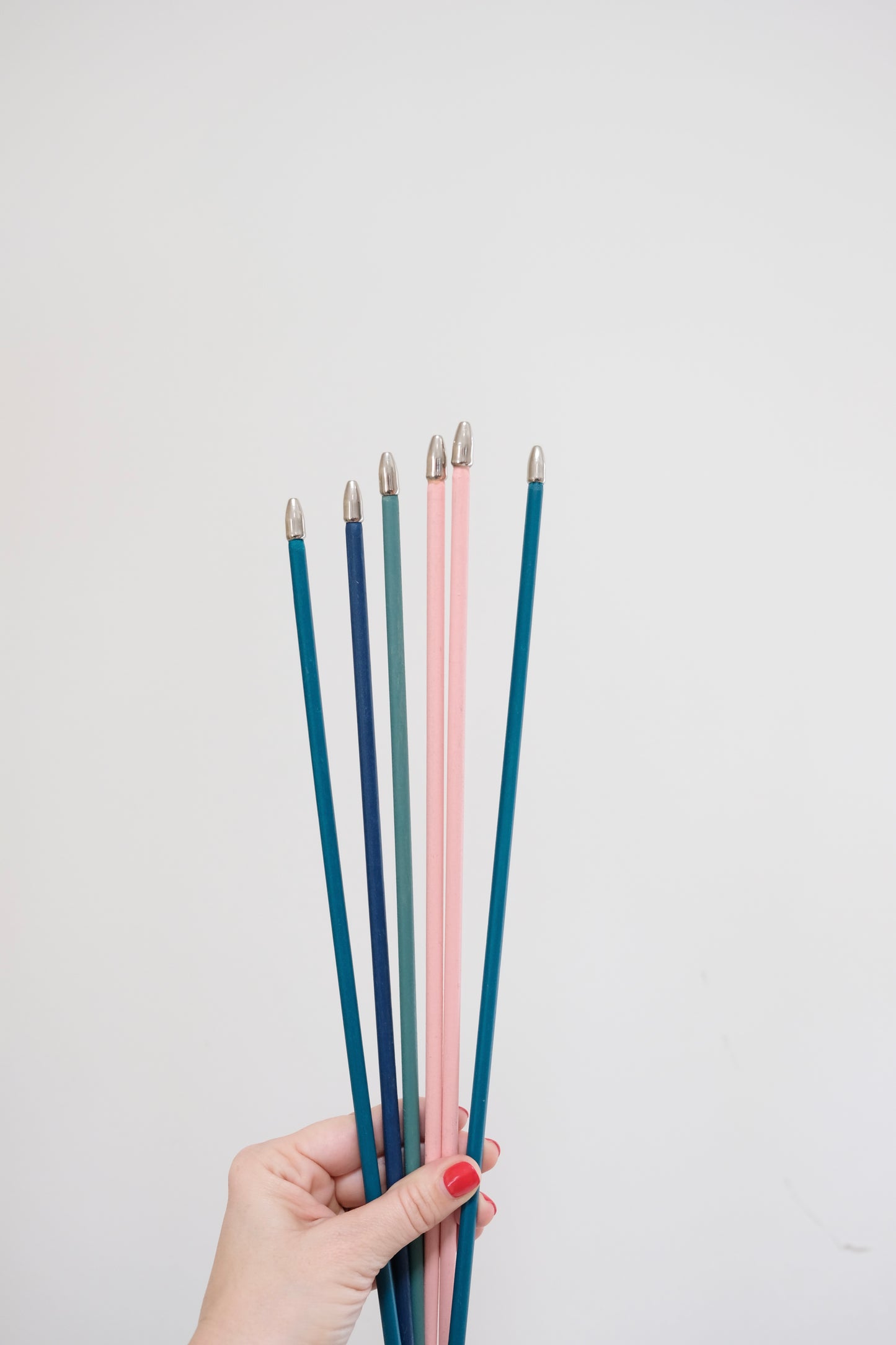 Two Sets of Three Incredible Vintage Wooden Arrows with Goose Feathers