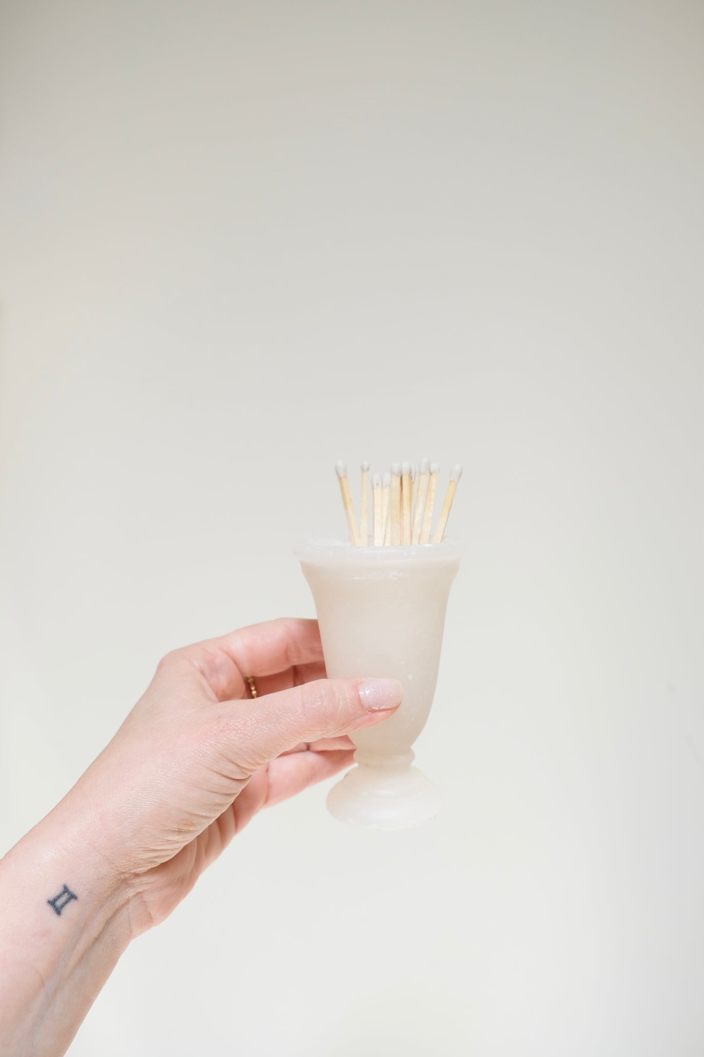 Small Vintage Alabaster Pedestal Cups