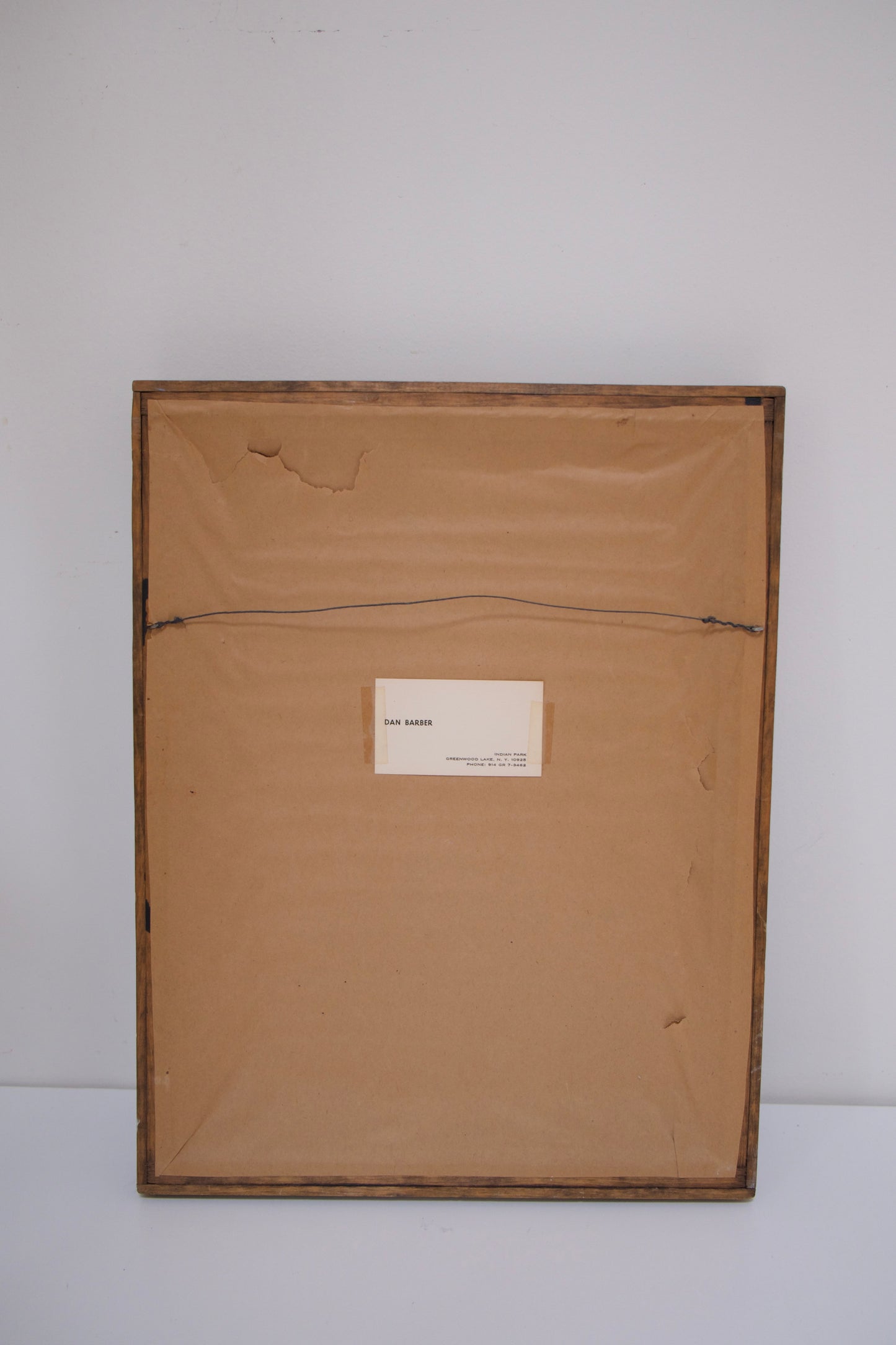 Signed Vintage Block Print of Flour Canister