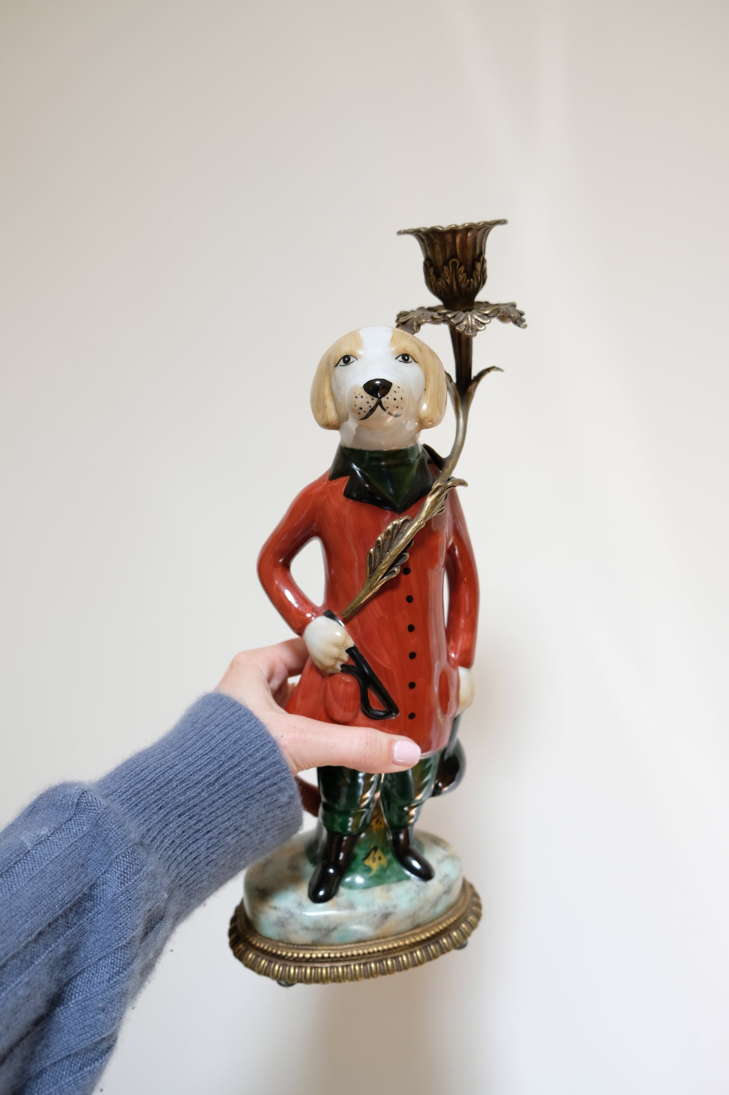 Vintage Ceramic Painted English Dogs