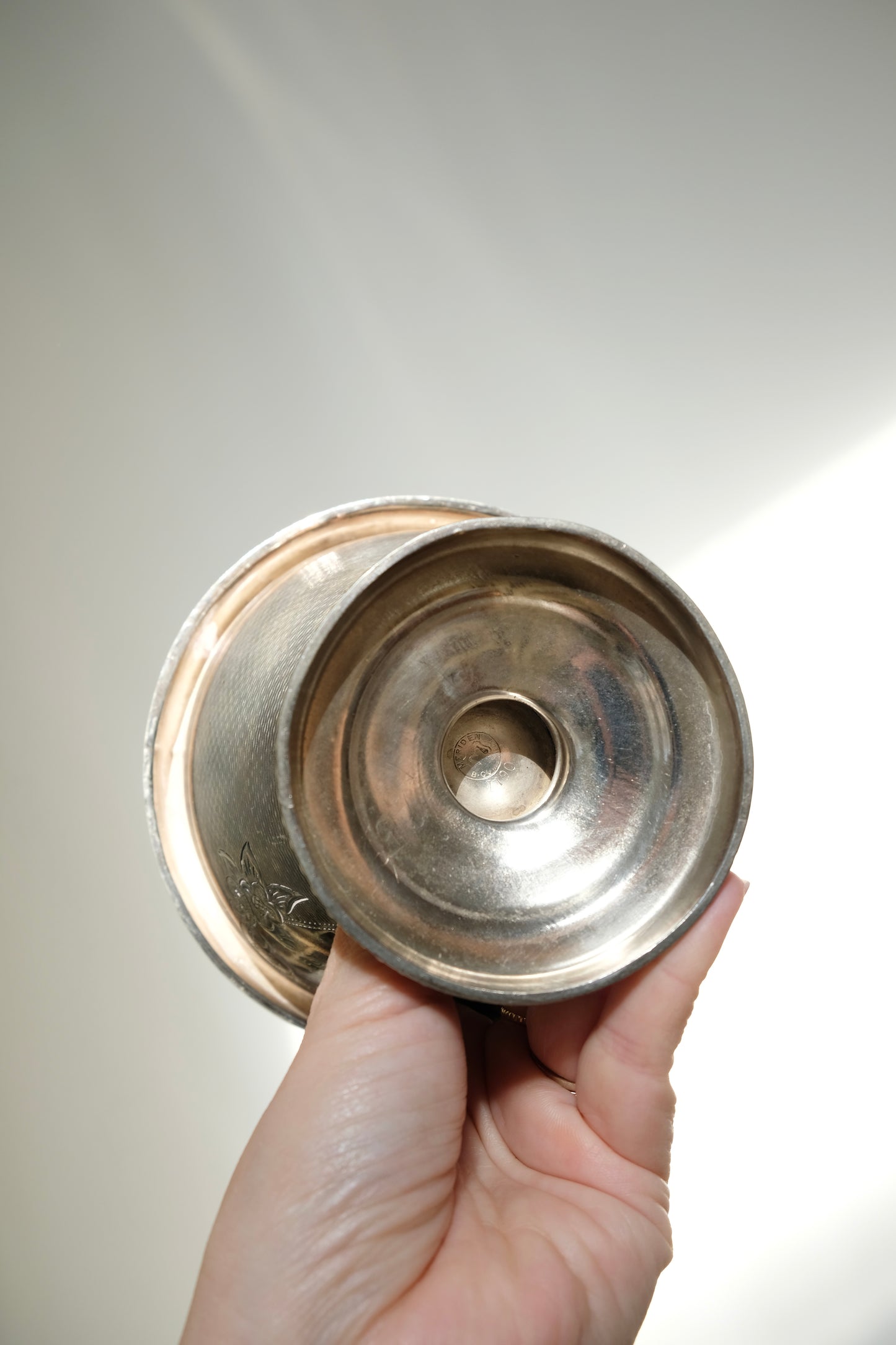 Antique English Silver Plate Footed Bowl