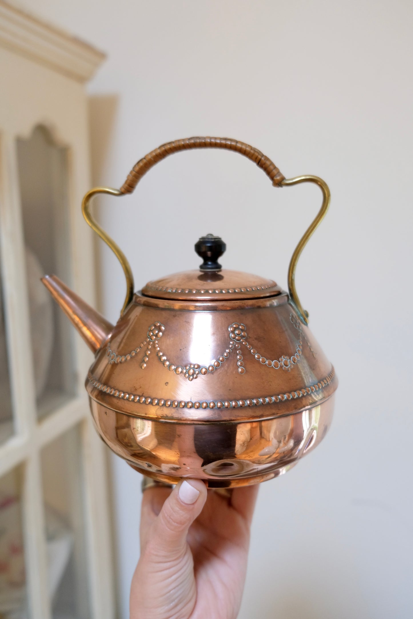 Gorgeous Vintage English Copper Tea Pot