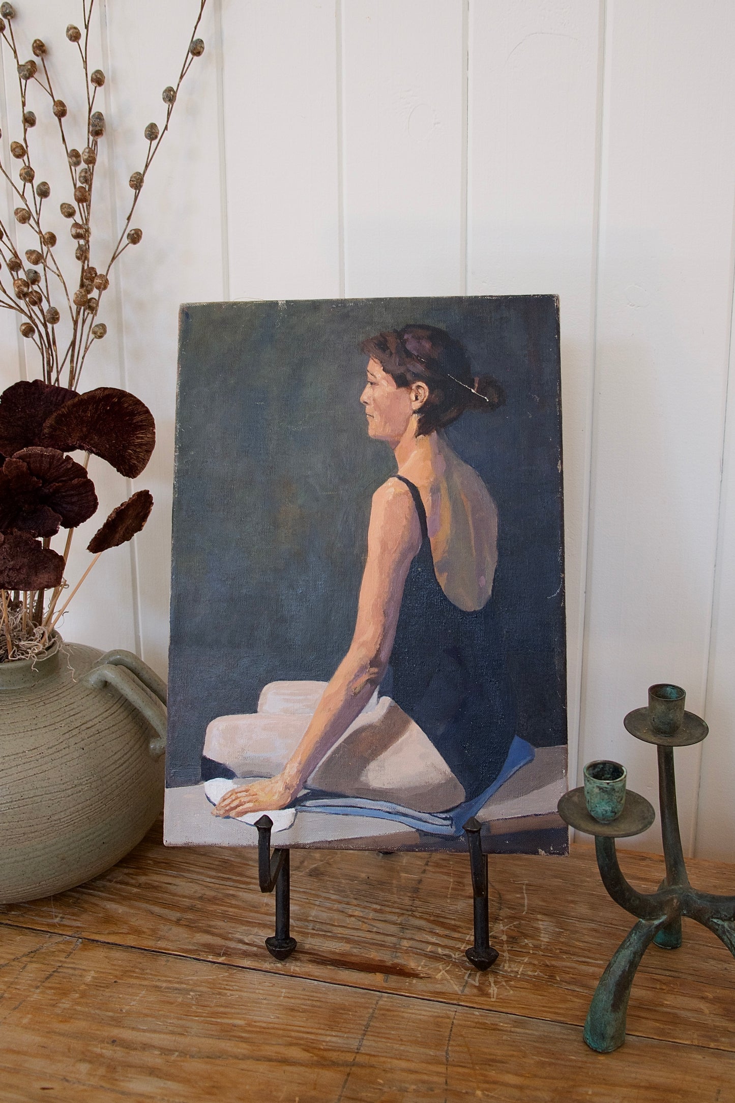 Vintage Portrait of a Woman in Leotard – 18” x 13” (unframed)