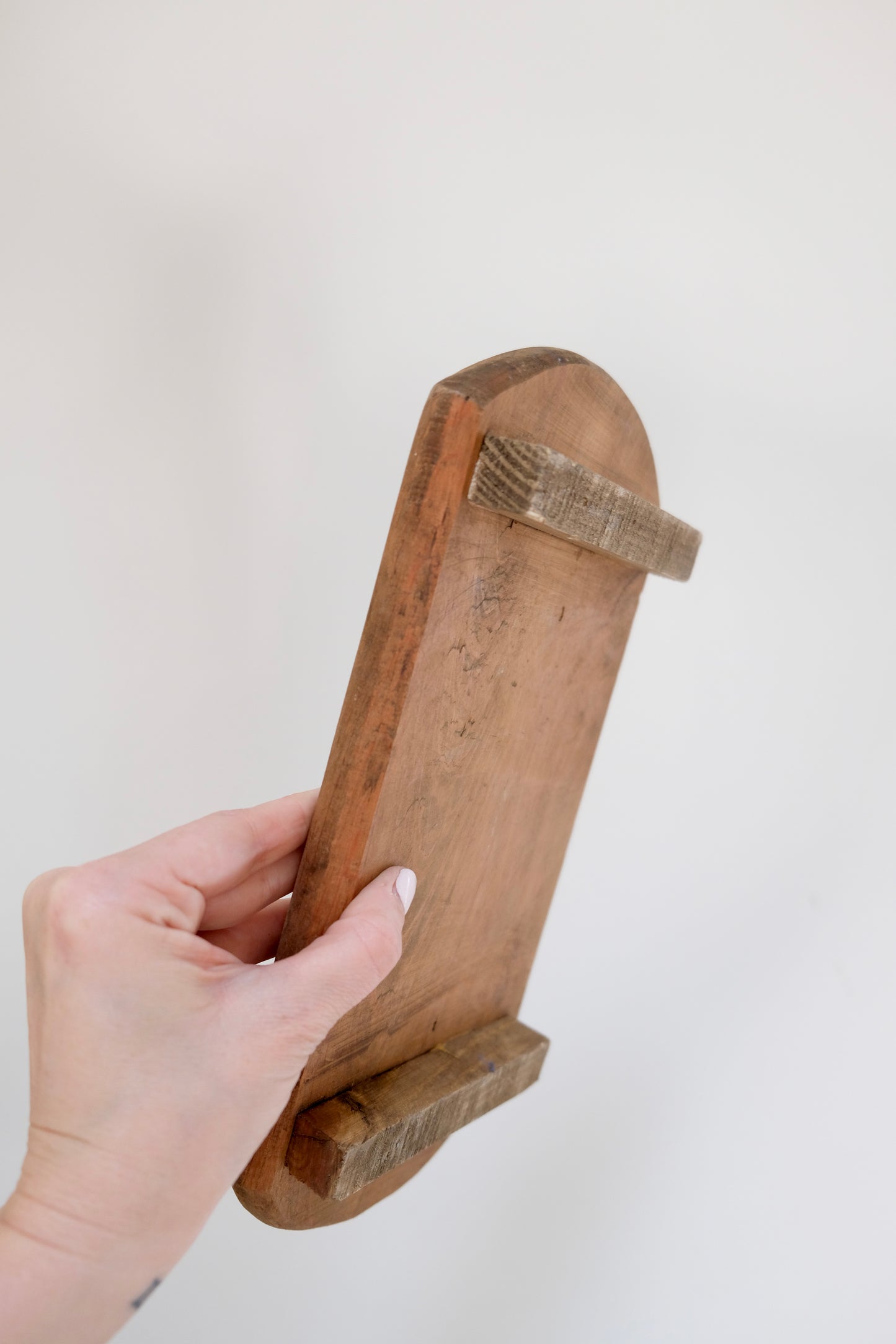 Pair Rustic Handmade Wooden Risers