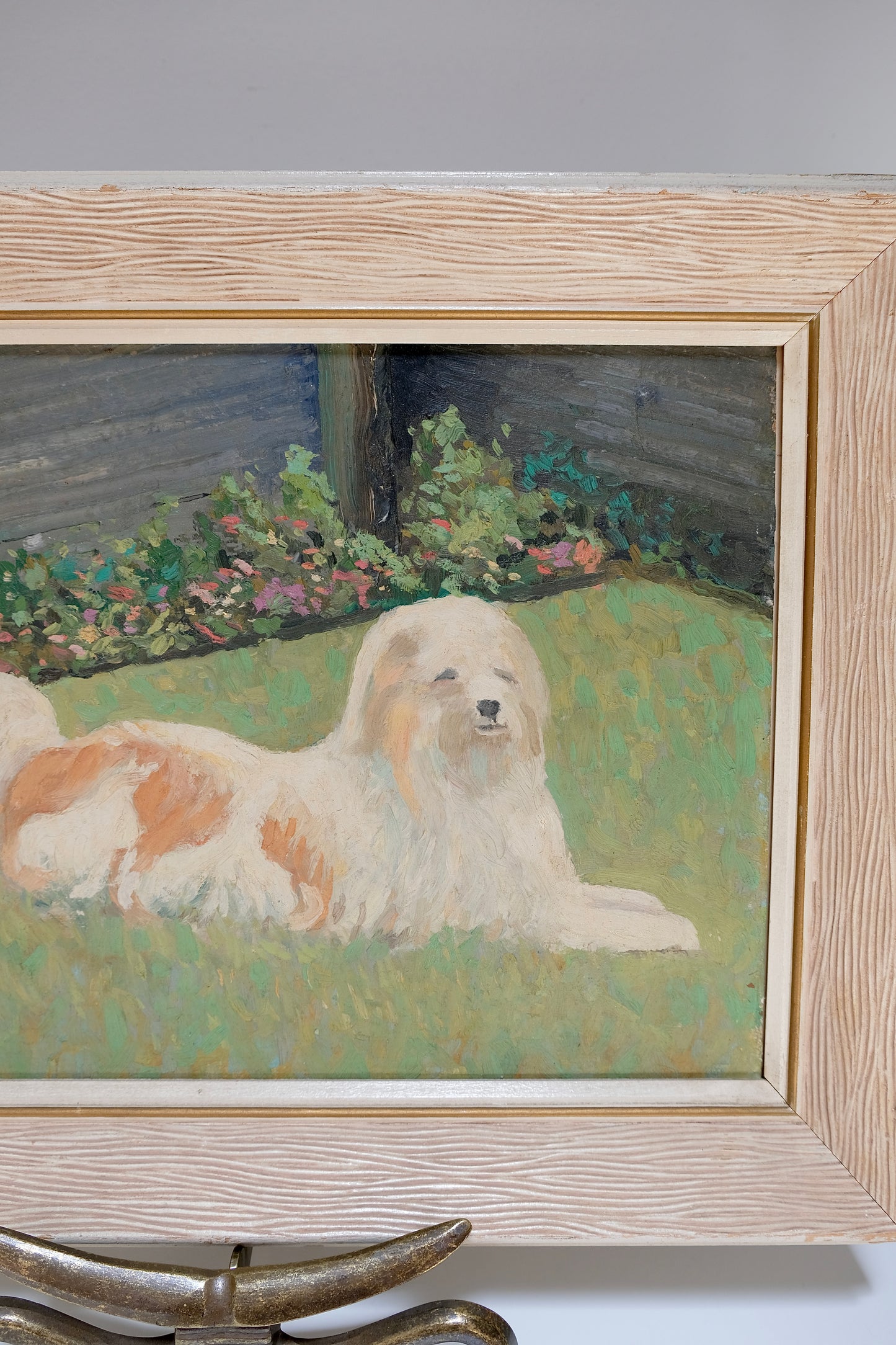 Vintage Impressionist Dog Painting