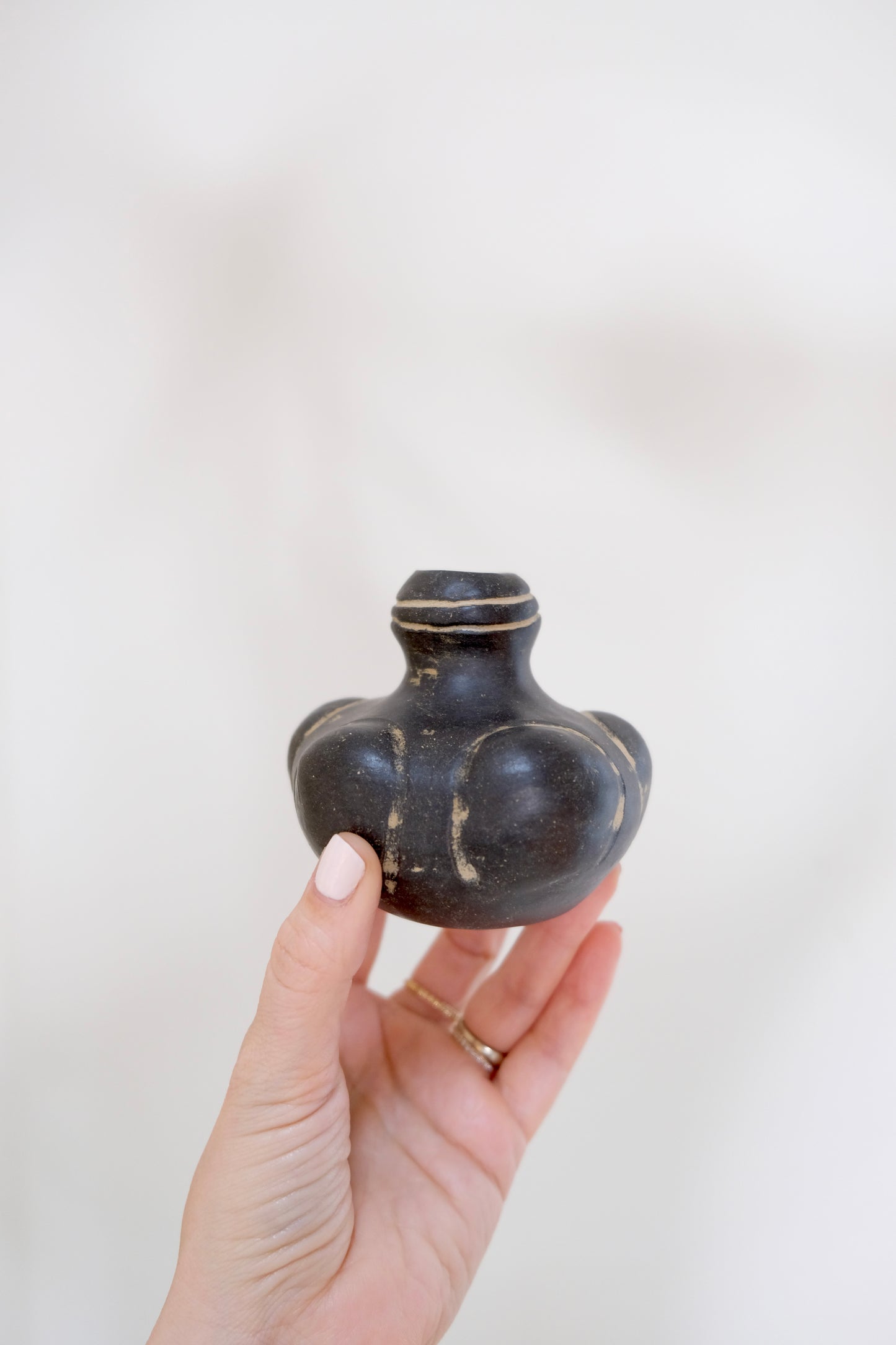 Small Vintage Mexican Pottery Bud Vase
