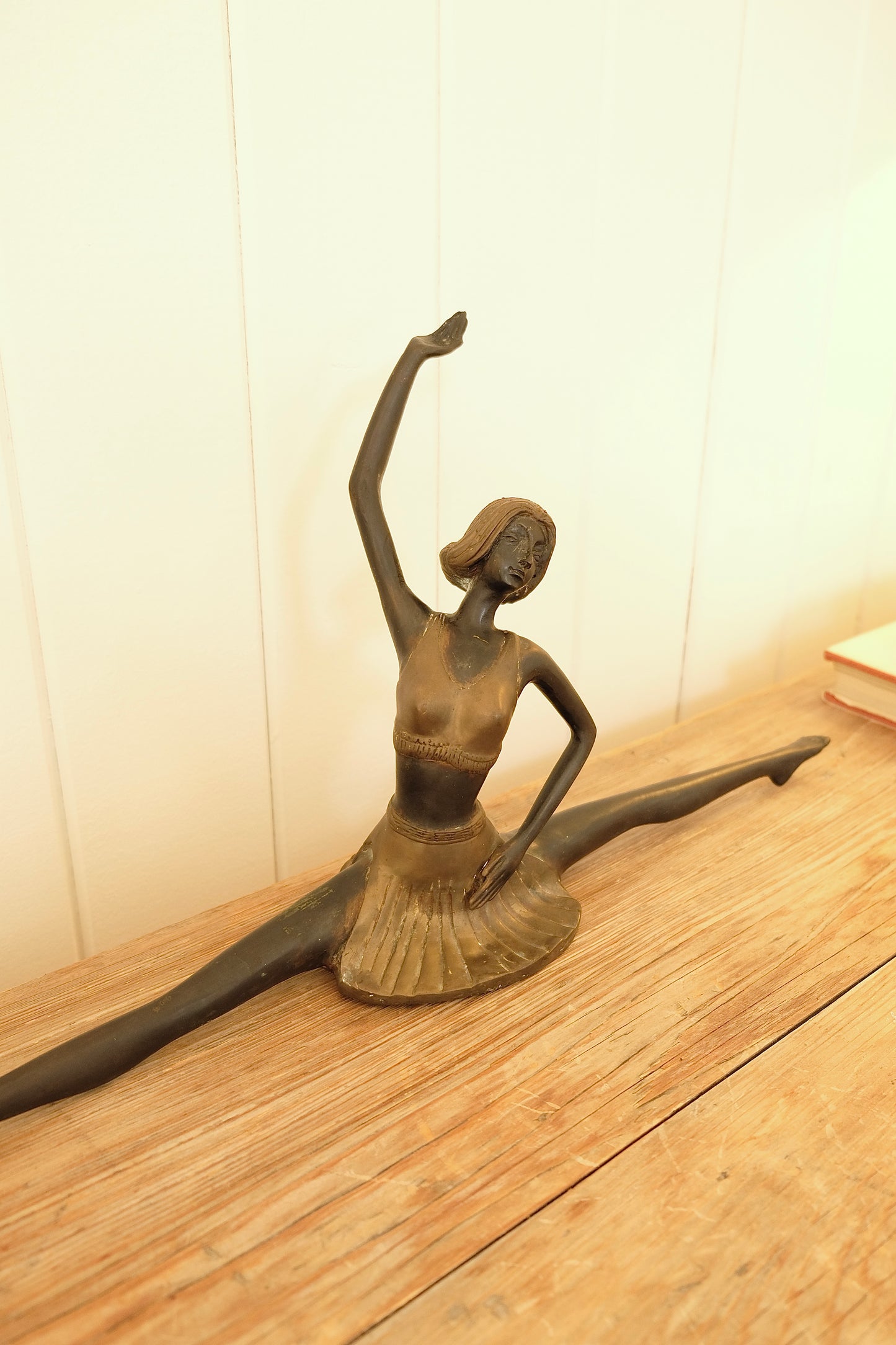 Large Cast Metal Art Deco Ballerina Scultpure