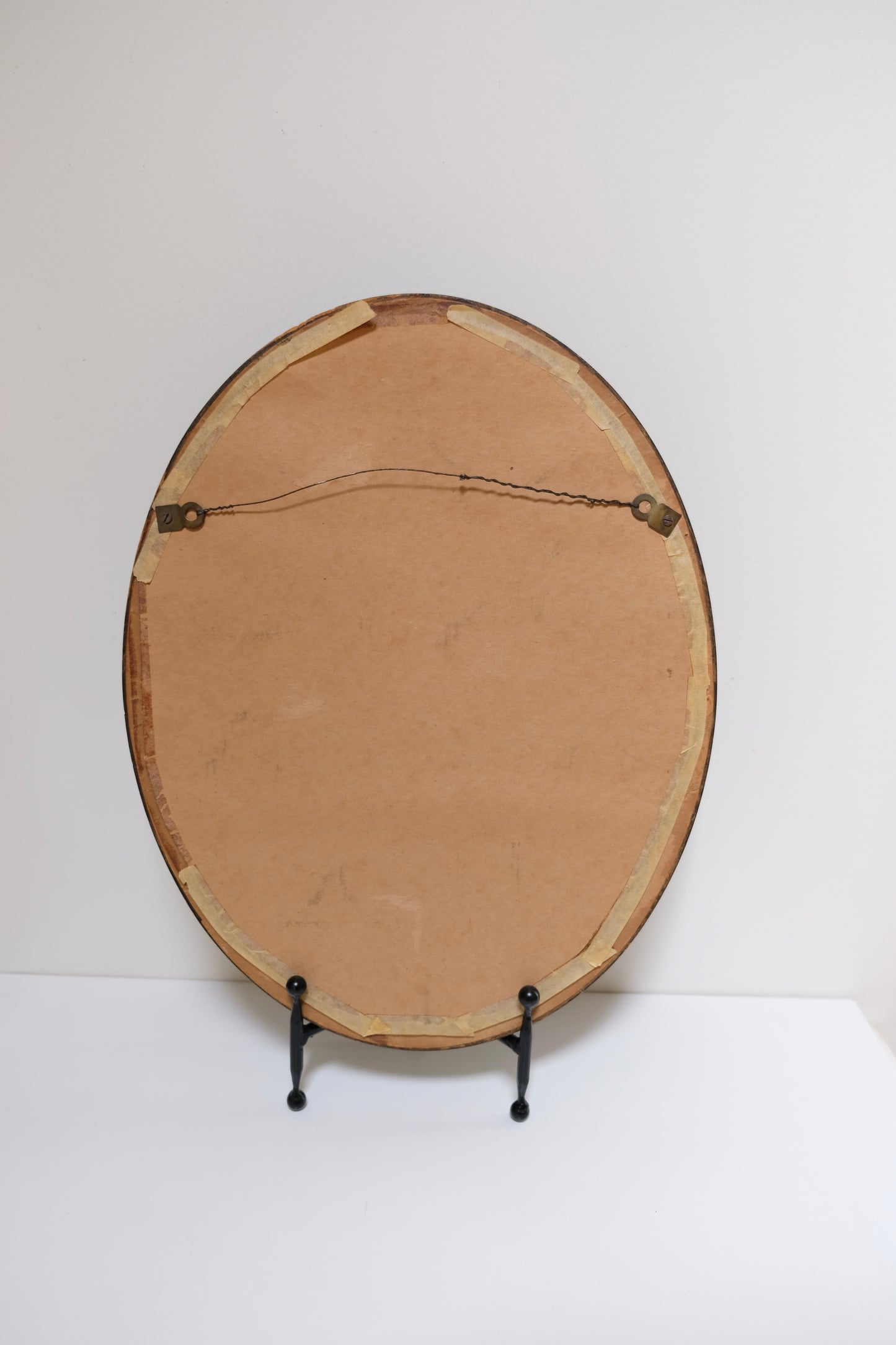 Oval Antique Floral Painting