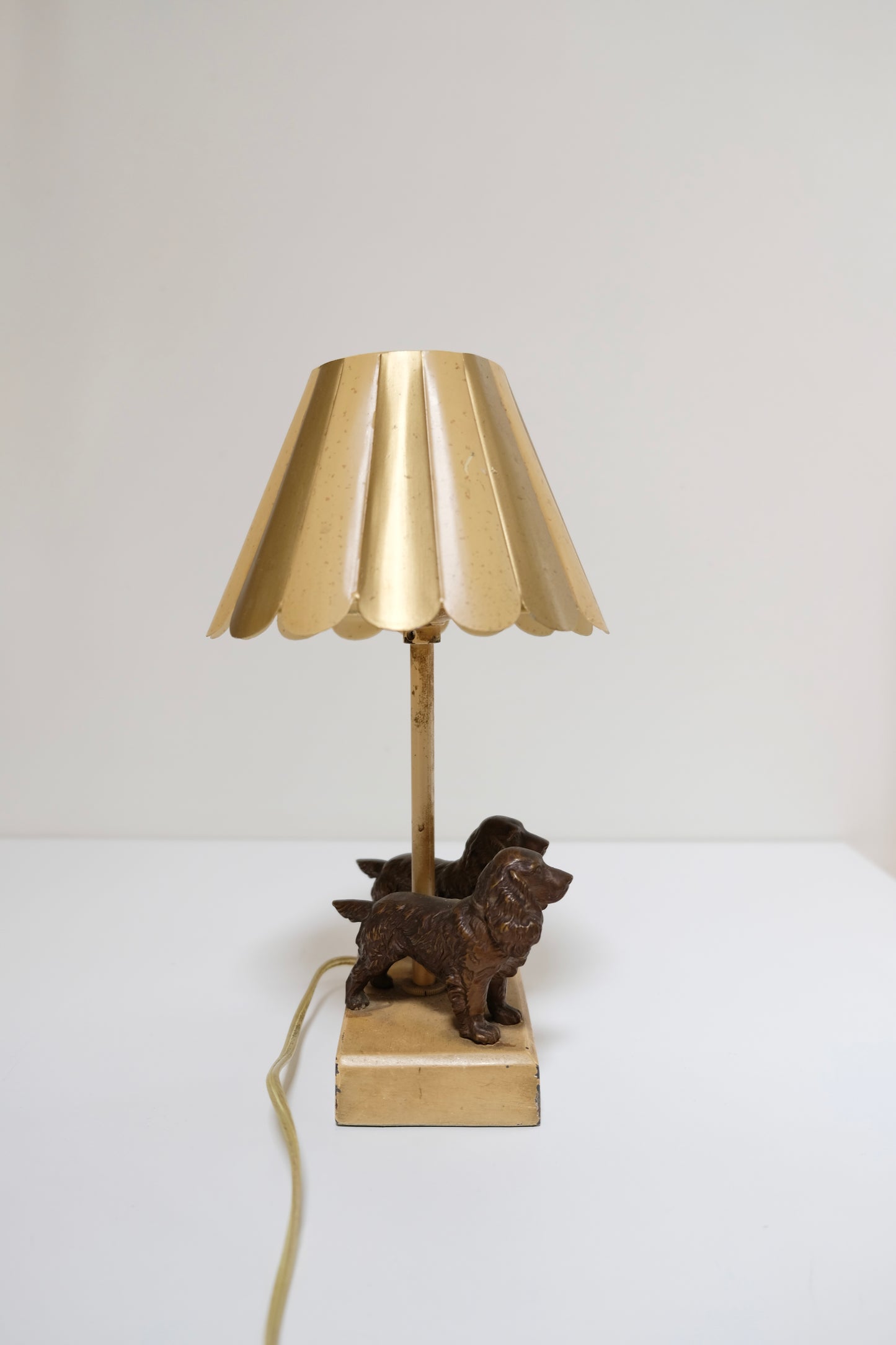 Vintage Spaniel Dog Lamp
