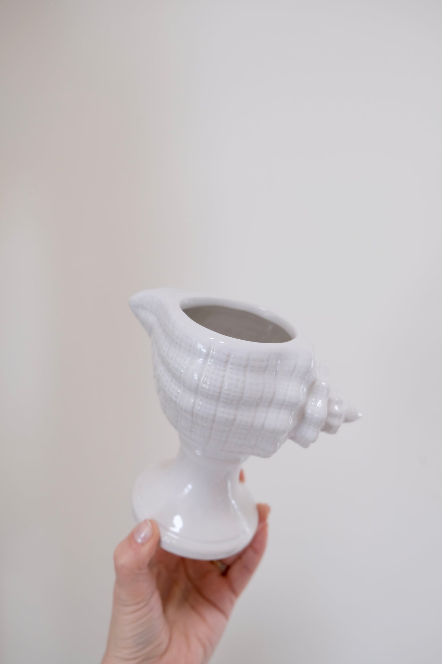 Sweet Ceramic Conch Vases