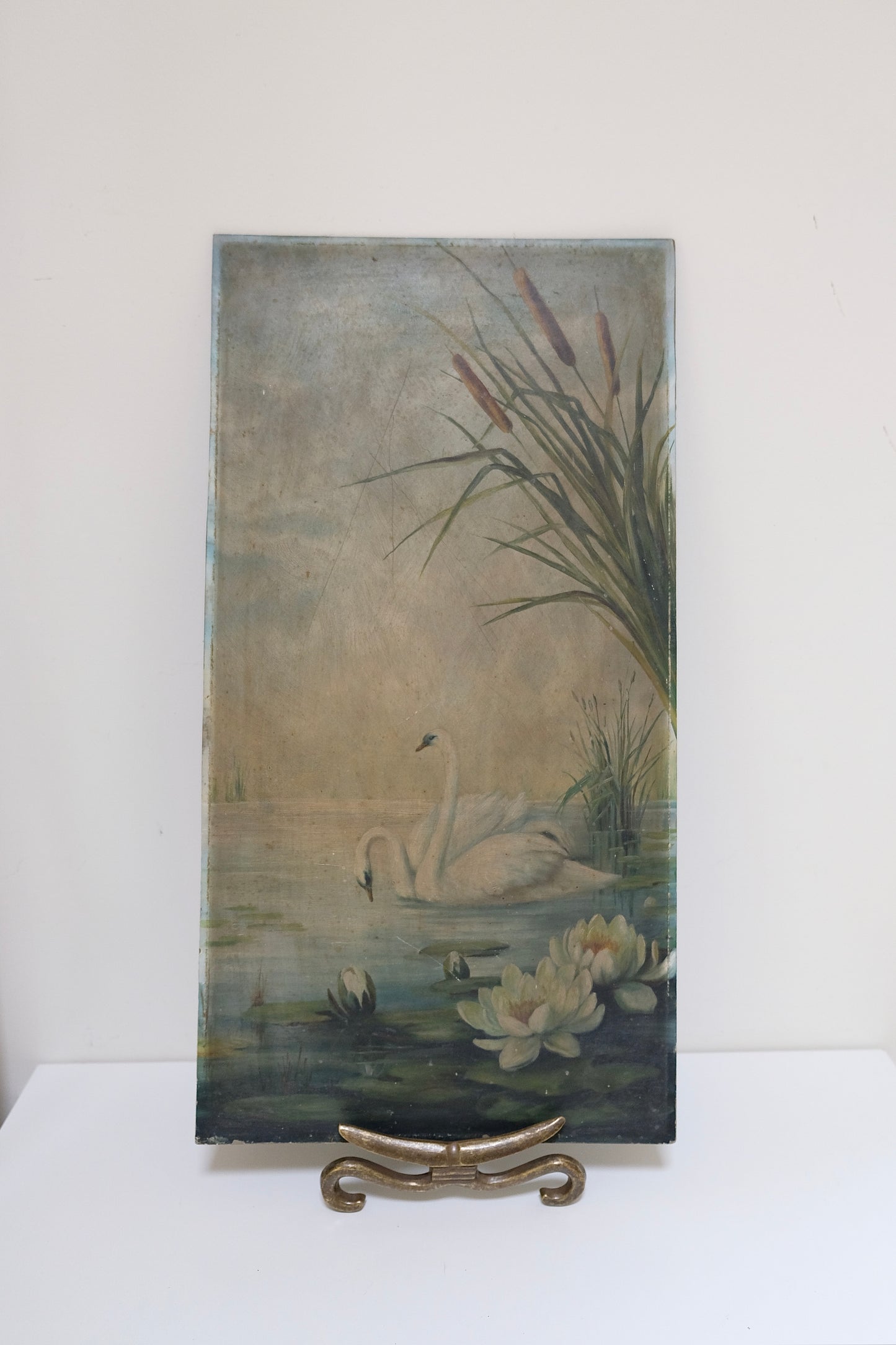 Beautiful Antique Oil Painting on Academy Board