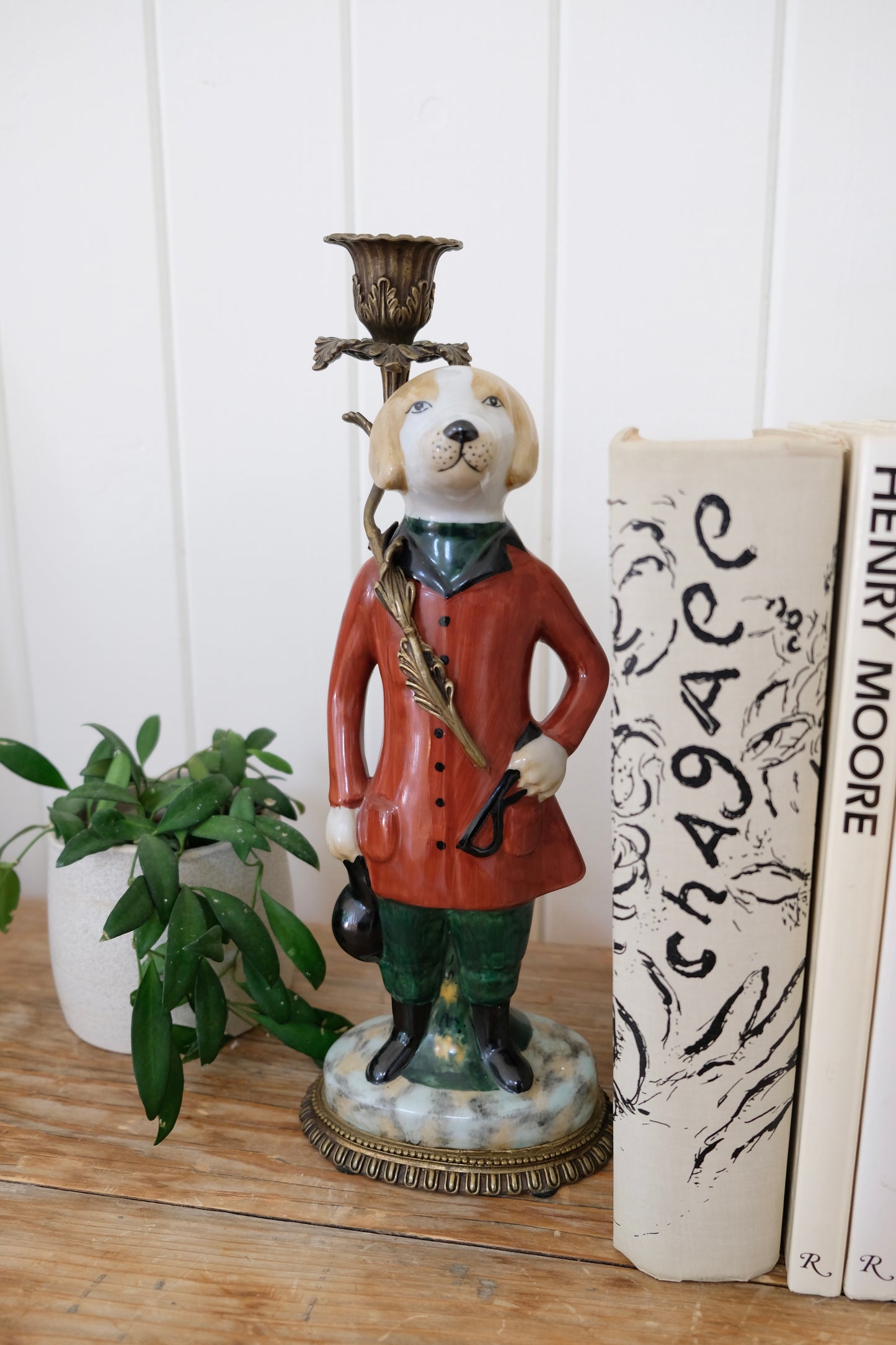Vintage Ceramic Painted English Dogs