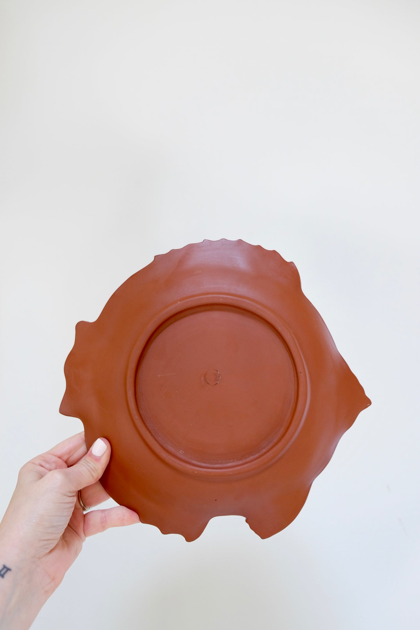 Vintage Ceramic Brown/White Fish Platter