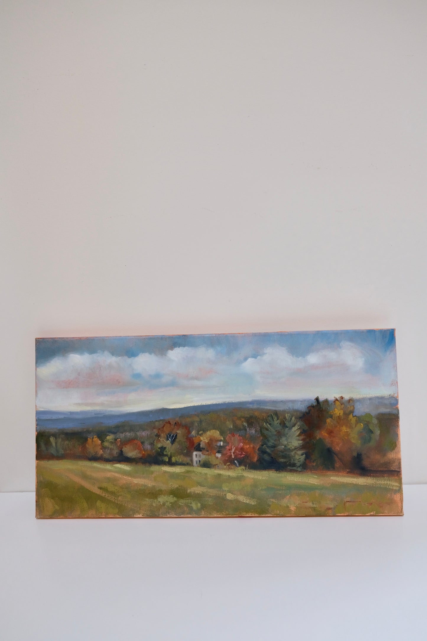 Modern Fall Scape Oil Painting on Canvas