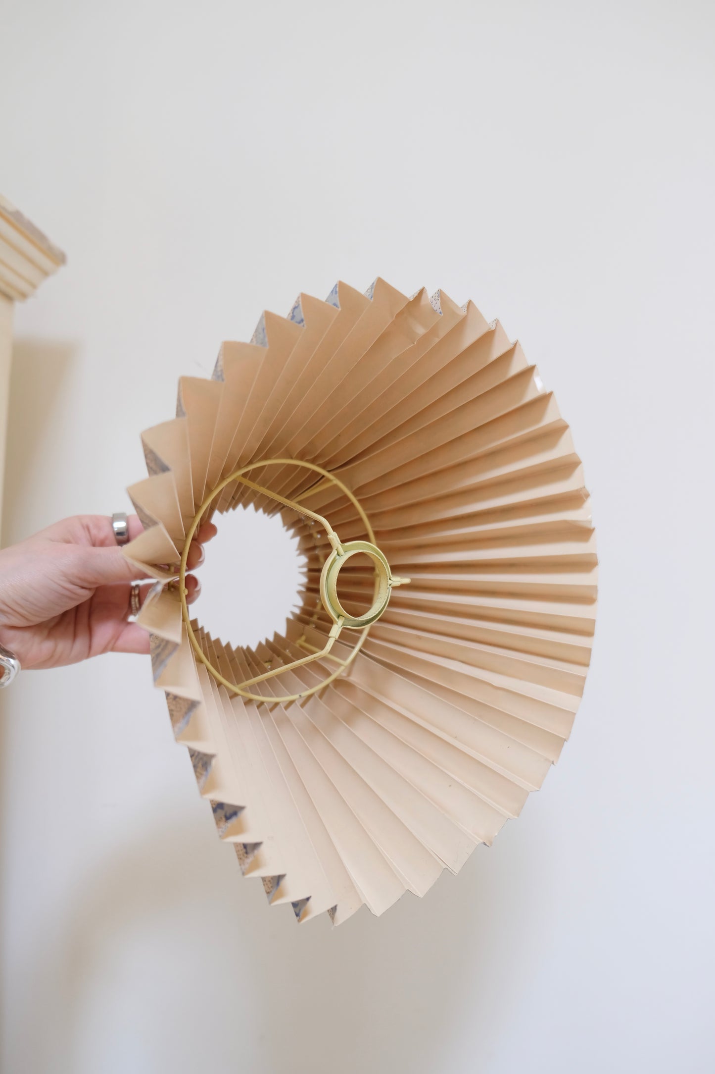 Vintage Pleated Lampshade