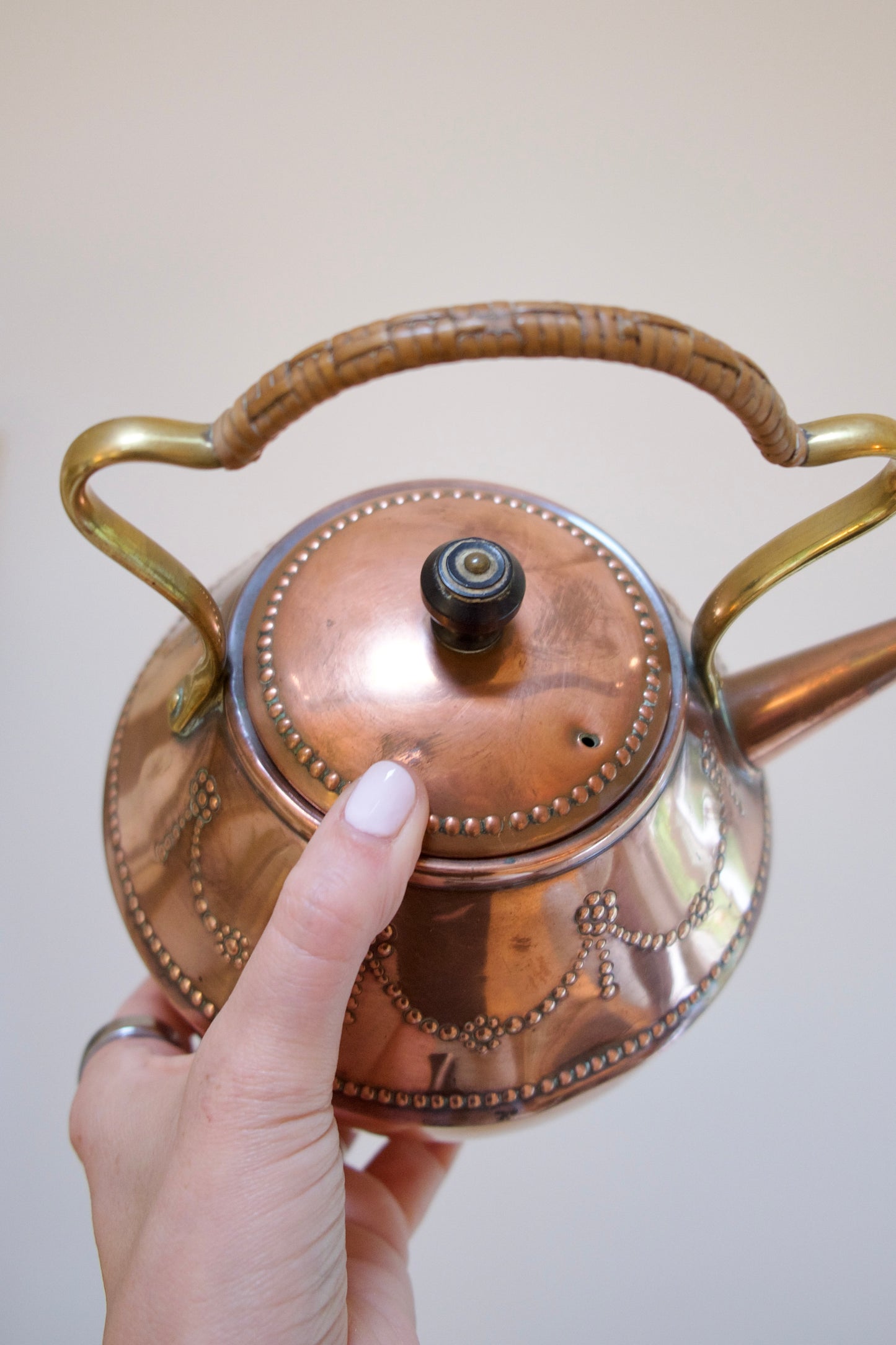Gorgeous Vintage English Copper Tea Pot