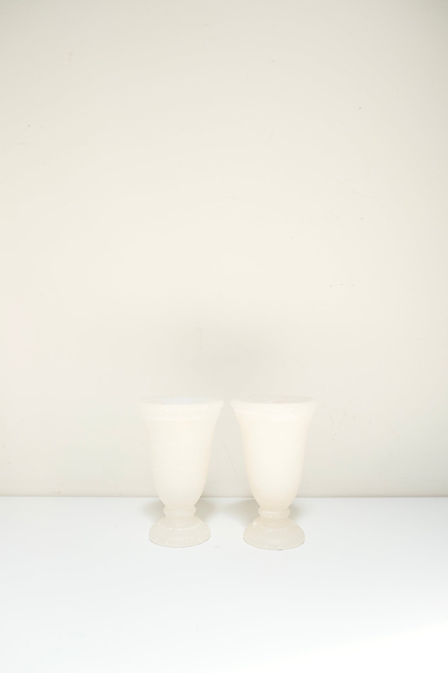 Small Vintage Alabaster Pedestal Cups