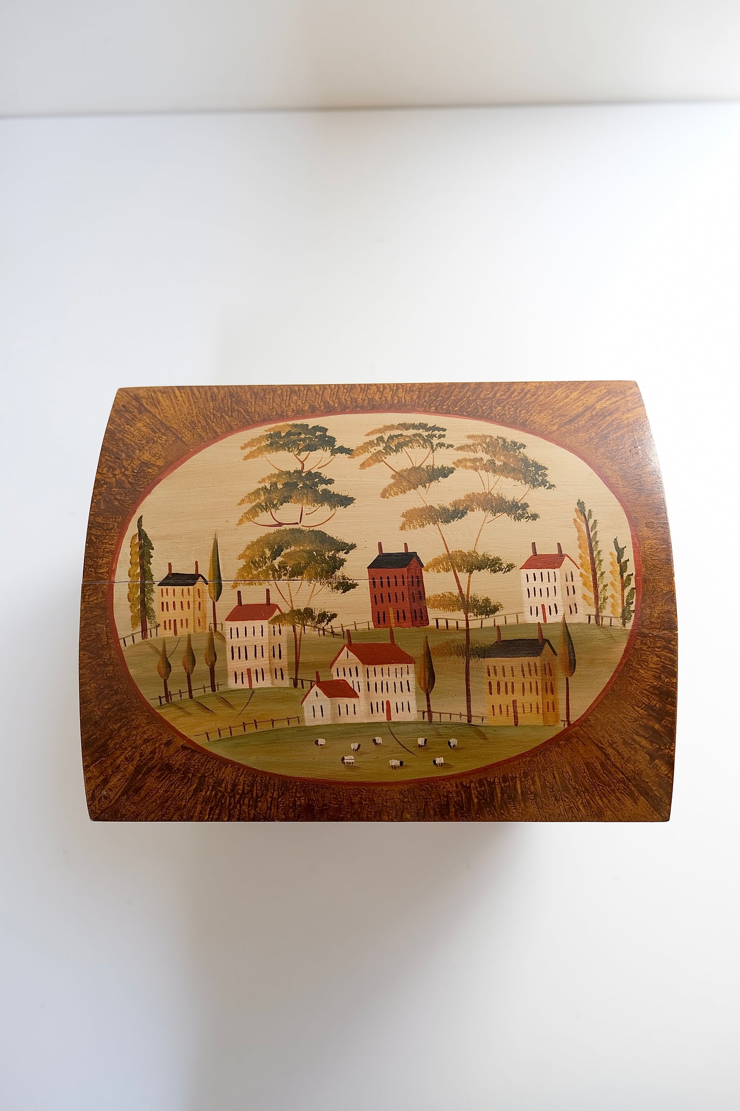Vintage Hand-Painted Folk Art Box