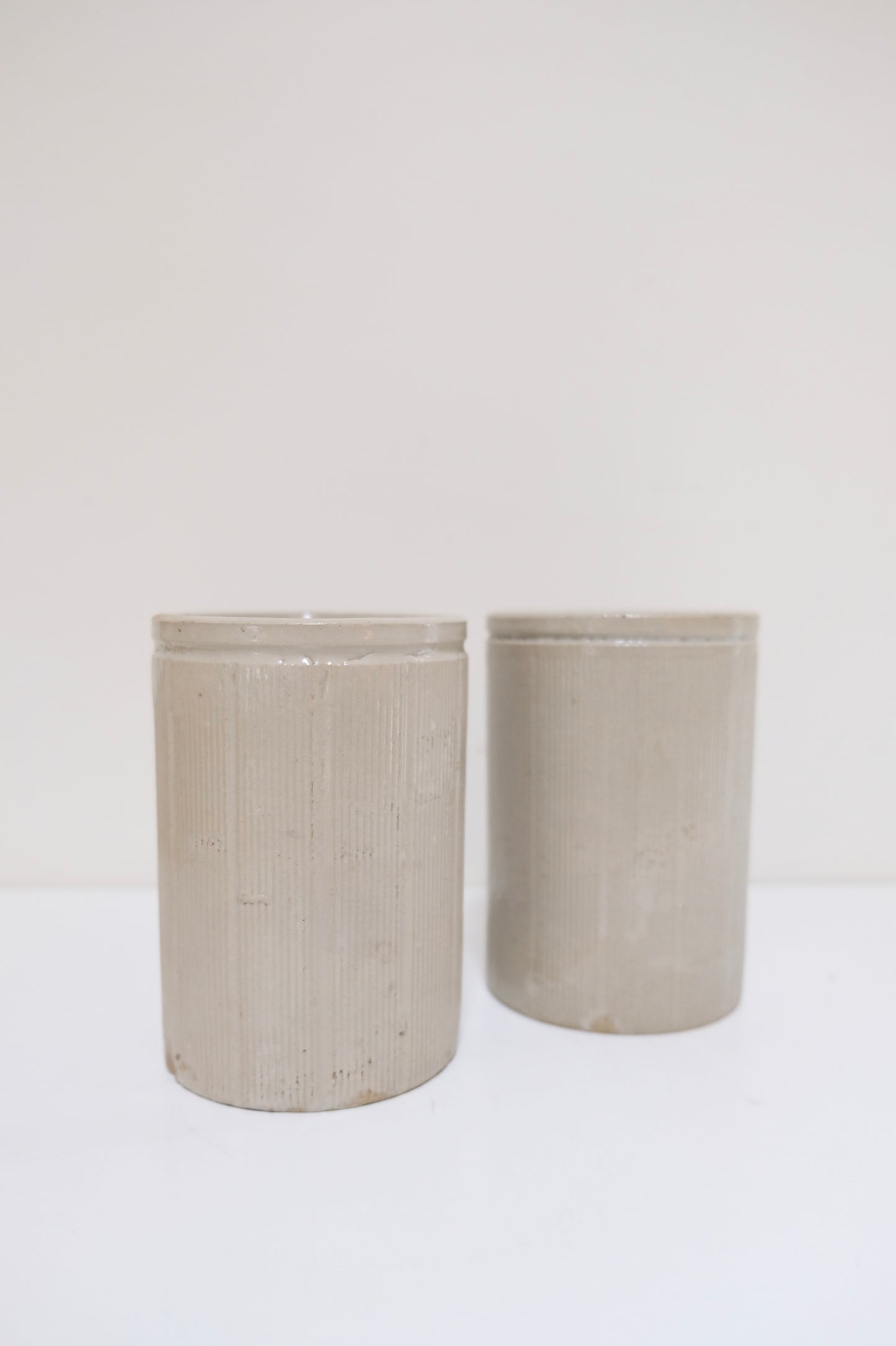 Pair of Antique English Jam Jars
