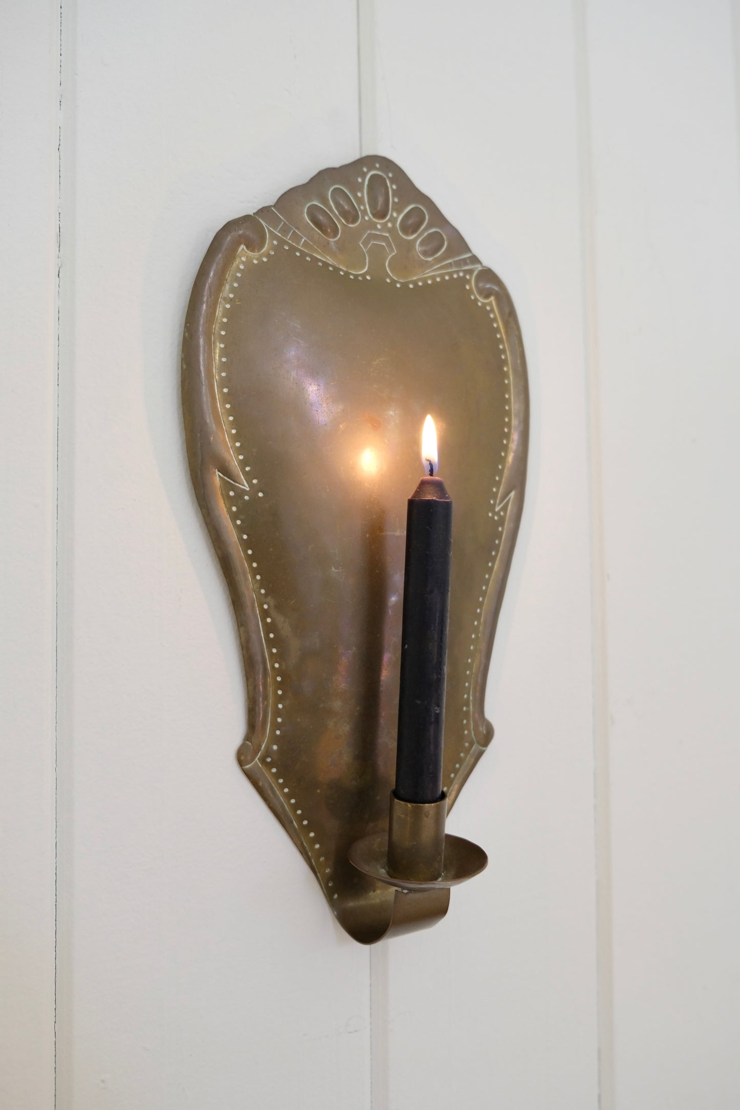 Pair of Brass Sconces