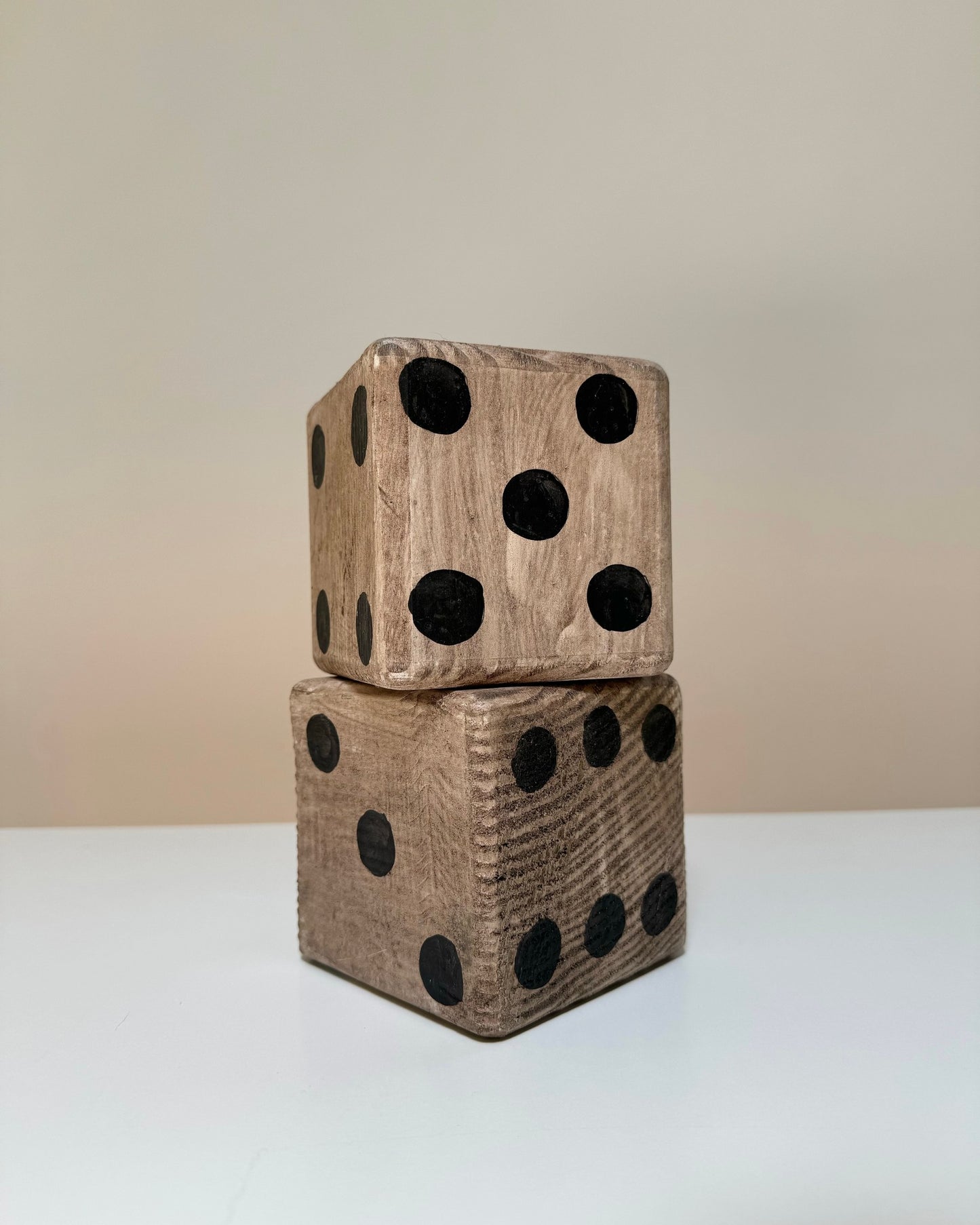 Hand-Made Vintage Wooden Dice