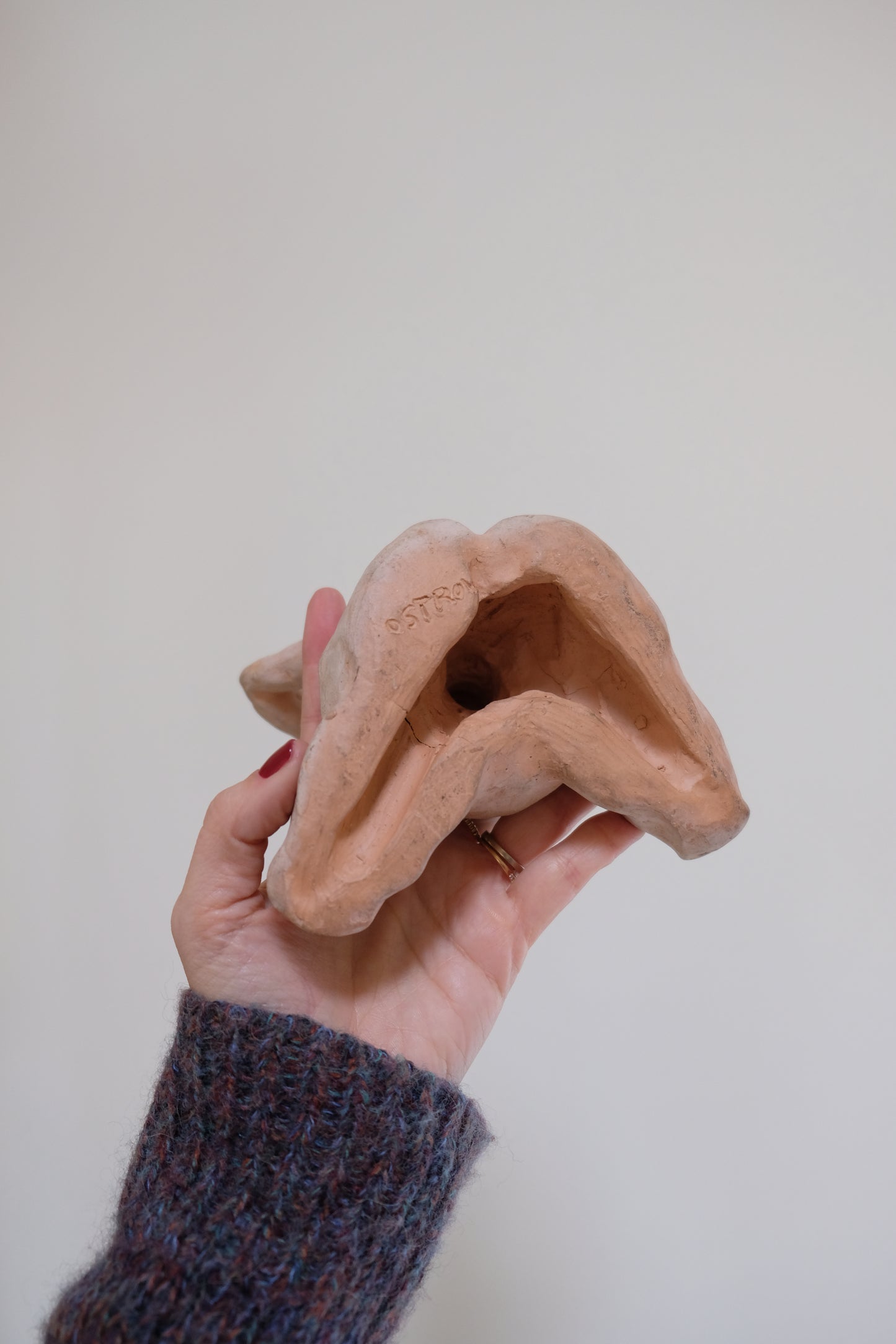 Vintage Terracotta Nude Sculpture