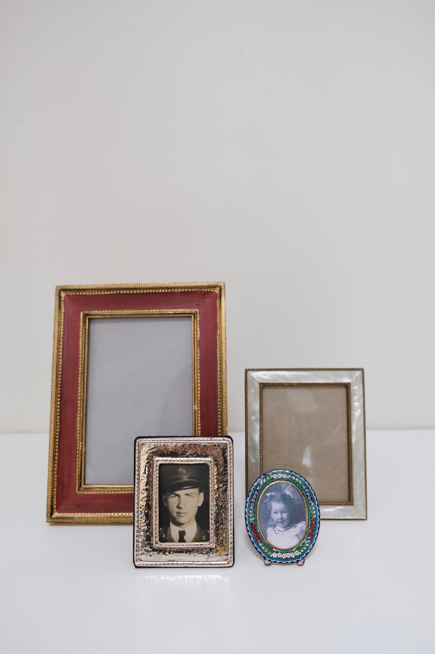 Deep Red Vintage Wooden Frame