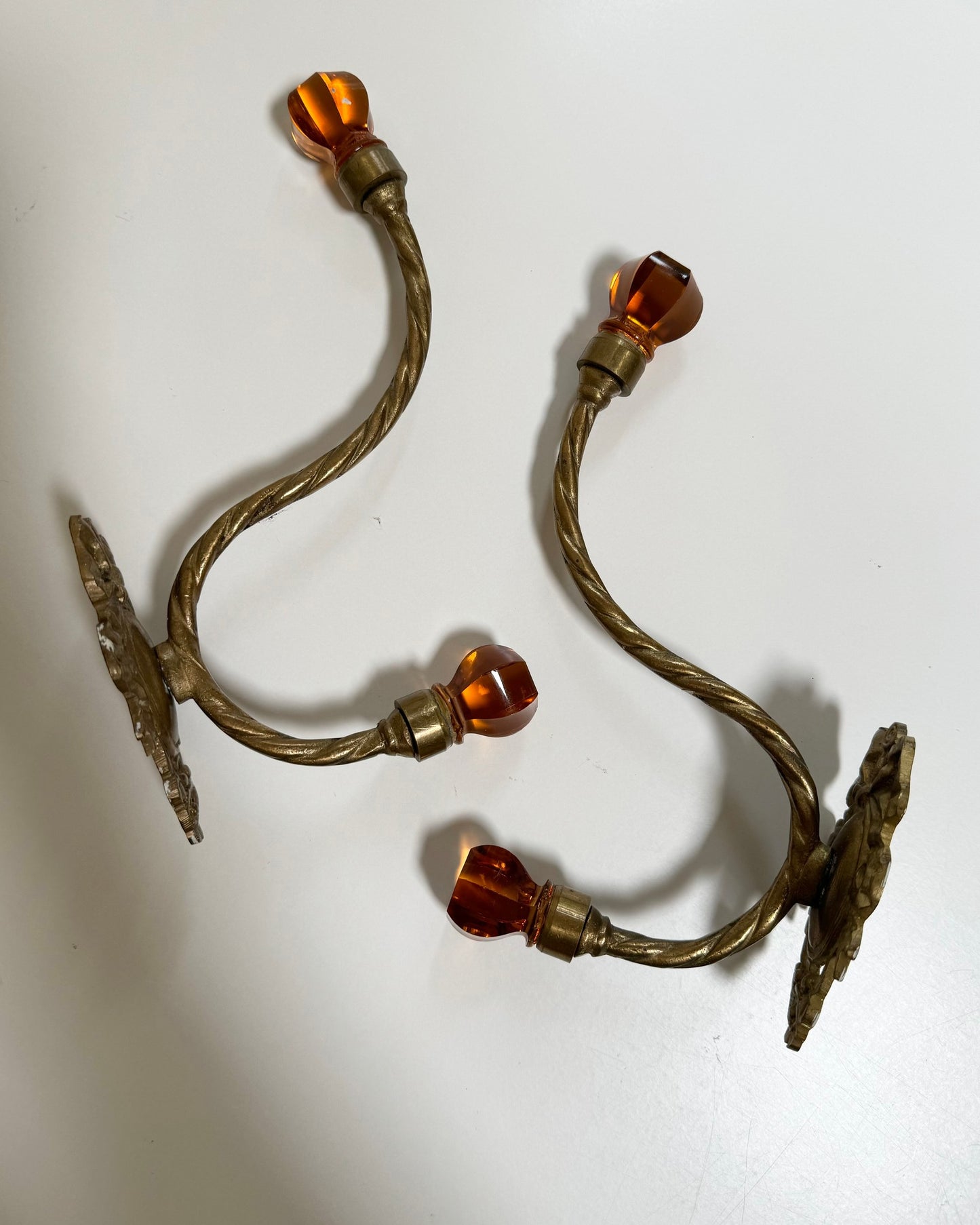 Brass Hat and Coat Hooks (2)