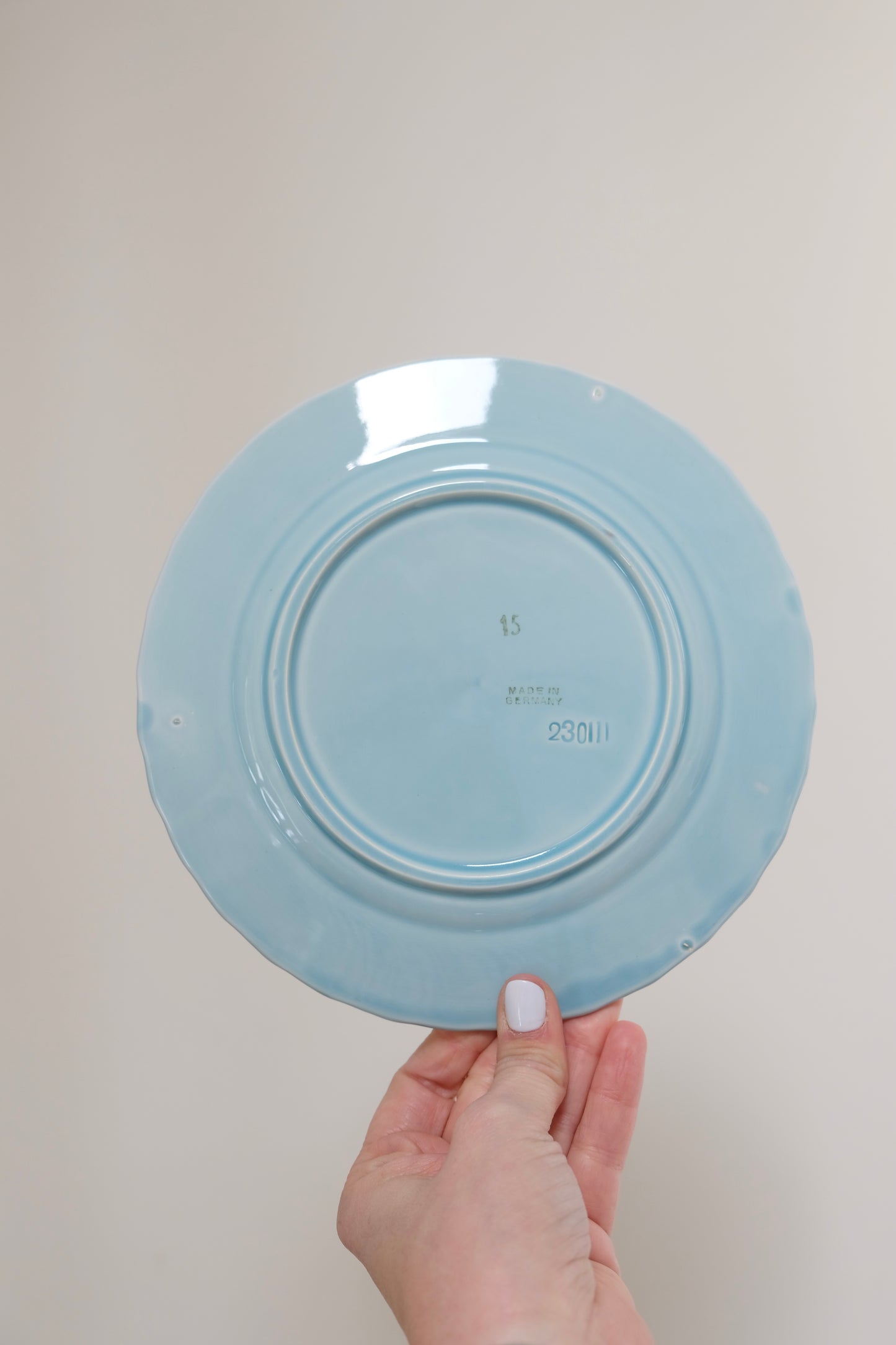 Set of 3 Antique German Majolica Plates