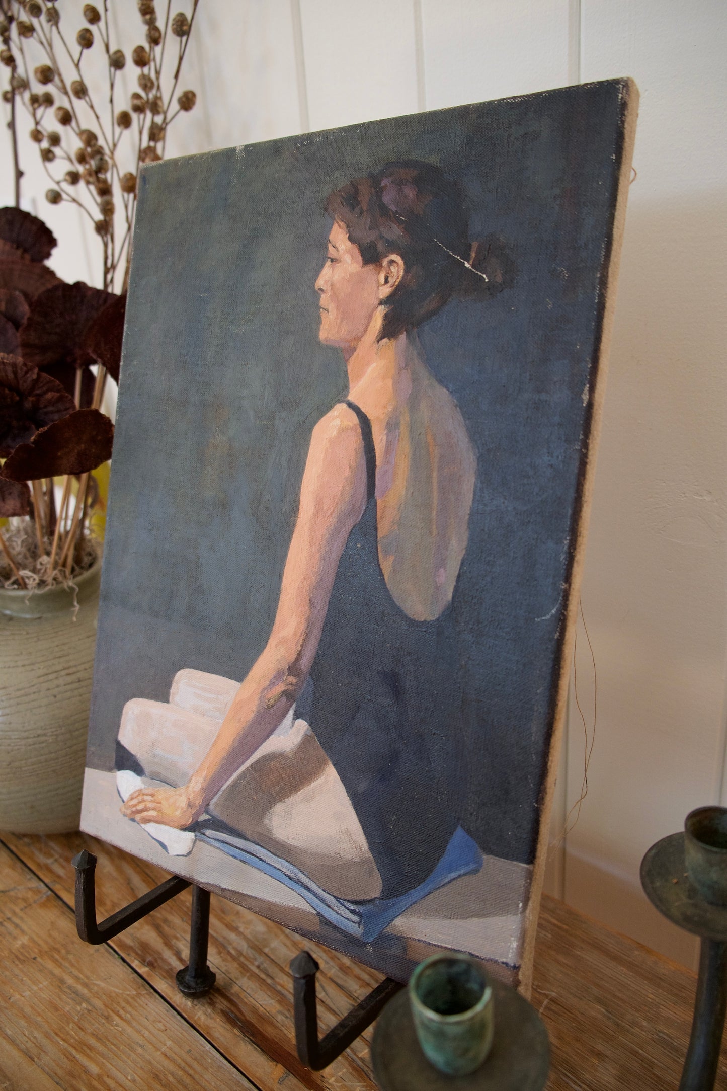 Vintage Portrait of a Woman in Leotard – 18” x 13” (unframed)