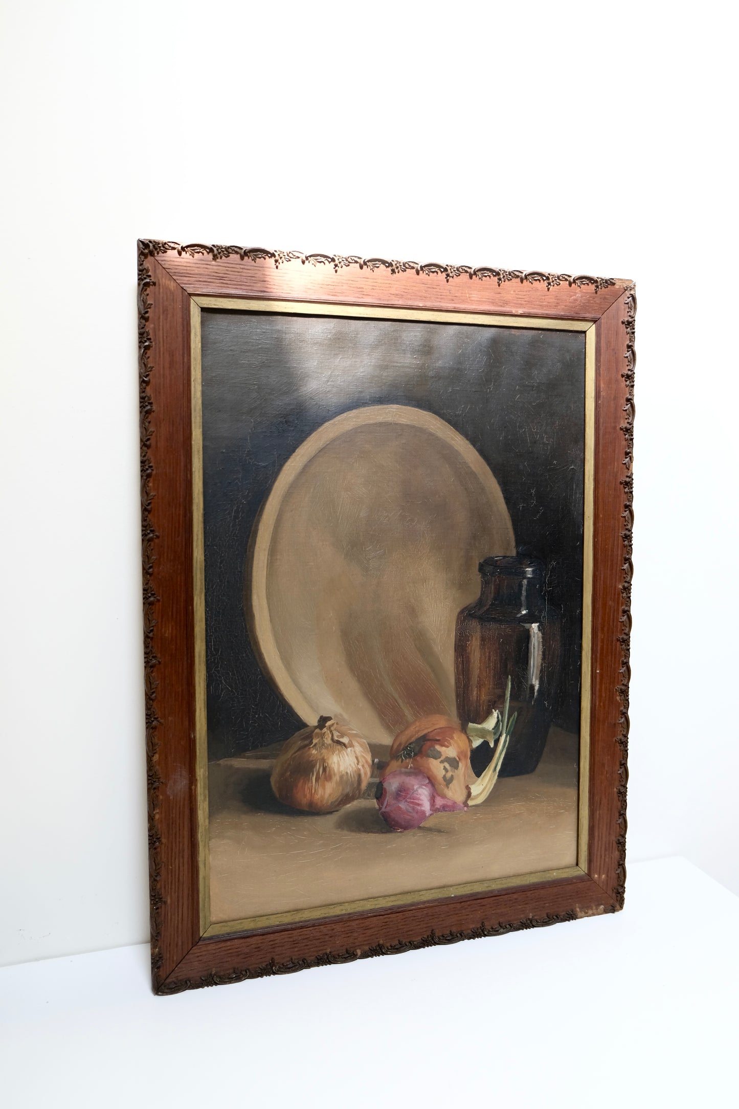 Moody Antique Still Life, Alliums