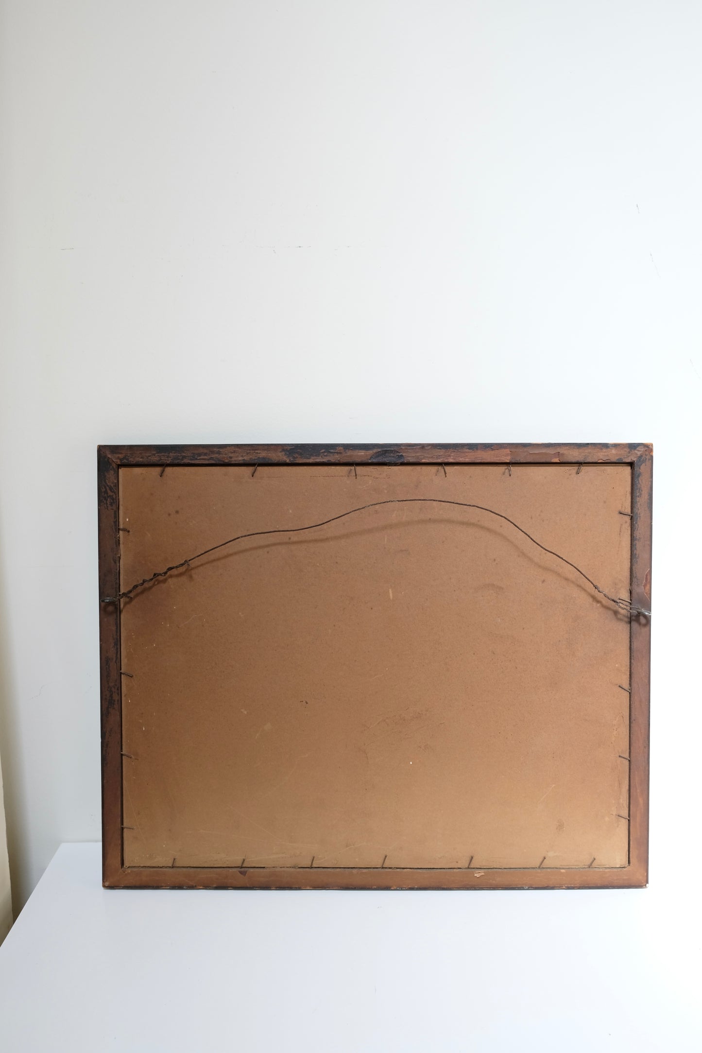 Antique Colored Etching, signed and titled “A Road over the South Downs.”