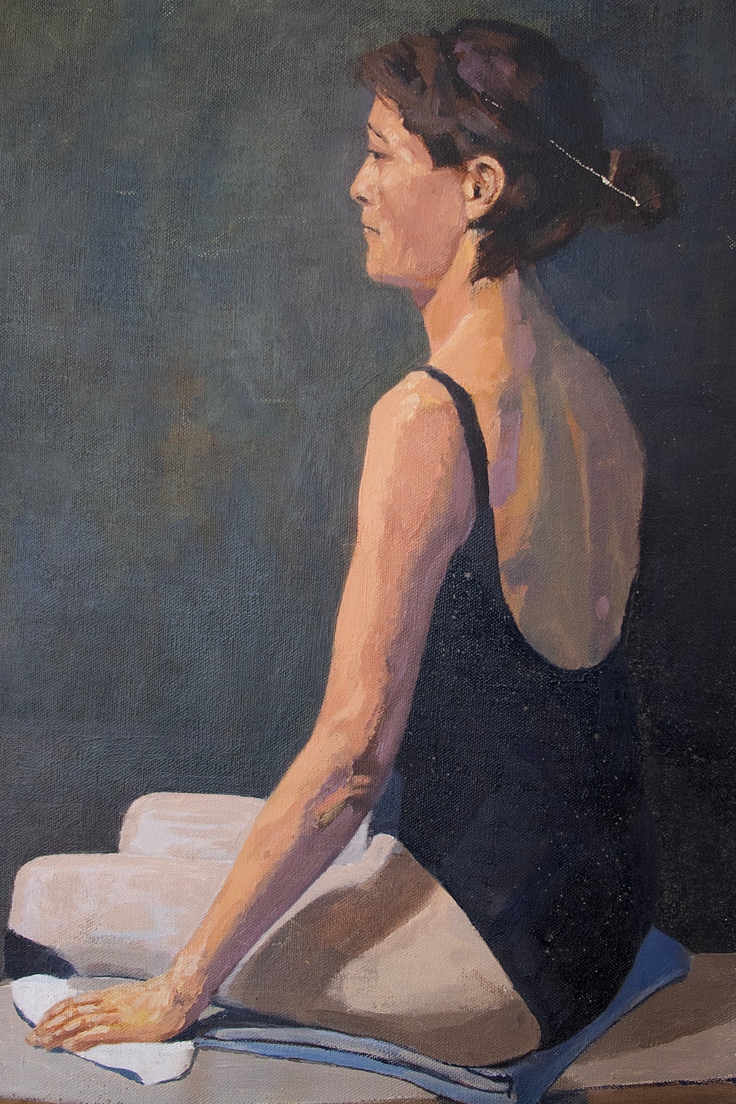 Vintage Portrait of a Woman in Leotard – 18” x 13” (unframed)
