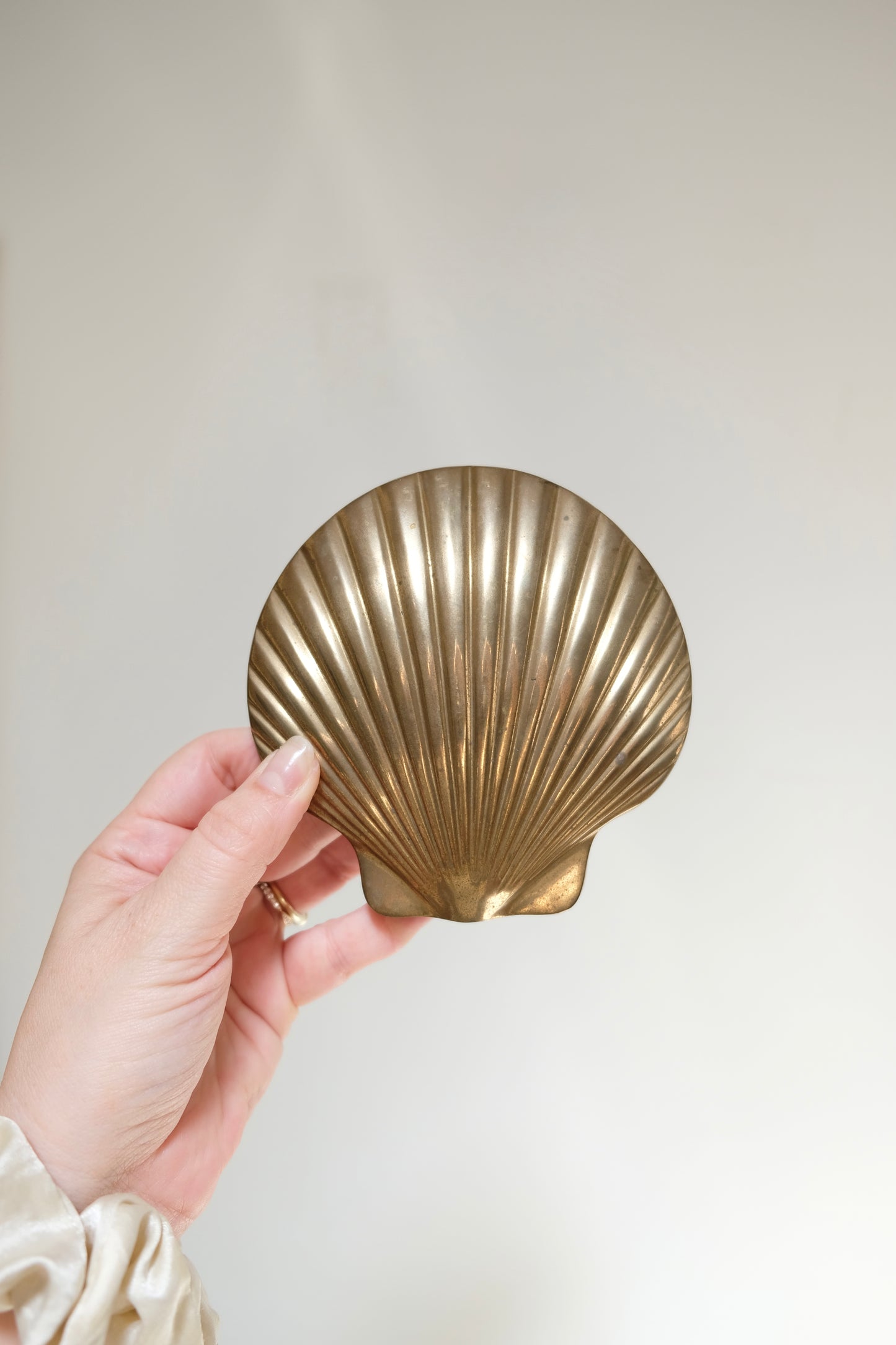 Vintage Brass Scallop Shell Door Knocker