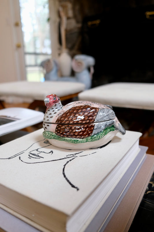 Vintage Italian Partridge Tureen by Ferlaro