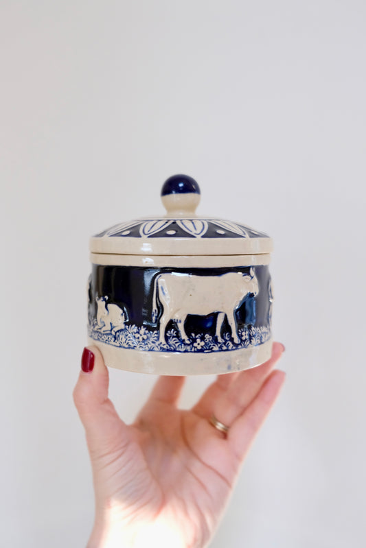 Vintage Marzi and Remy Pottery Butter Crock